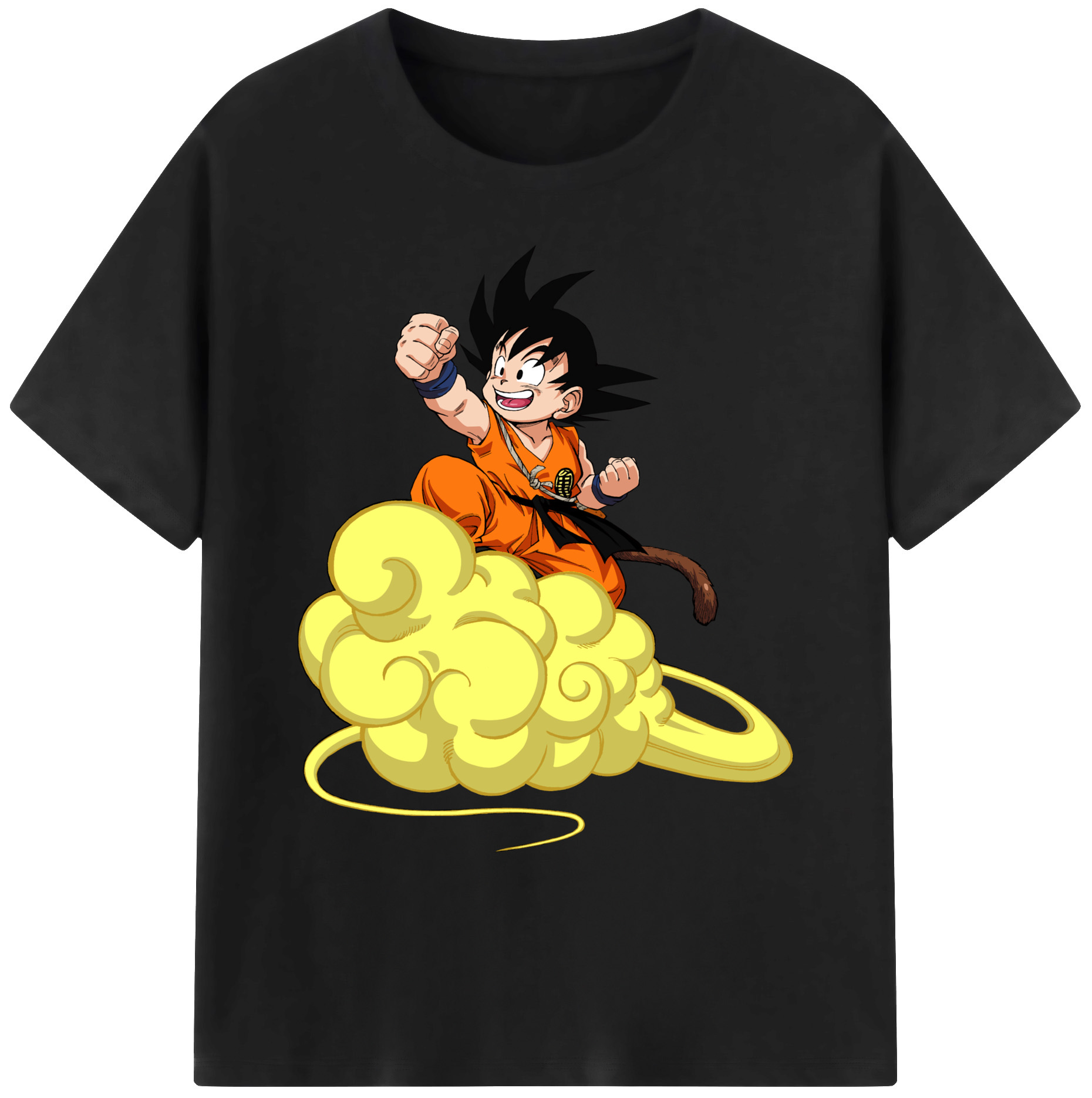 （画像用） ドラゴンボール 孫悟空（そん ごくう）Son Goku カカロット DRAGON BALL Kakarotto 綿100％ メンズ半袖Tシャツ｜肌触りやわらか＆通気性
