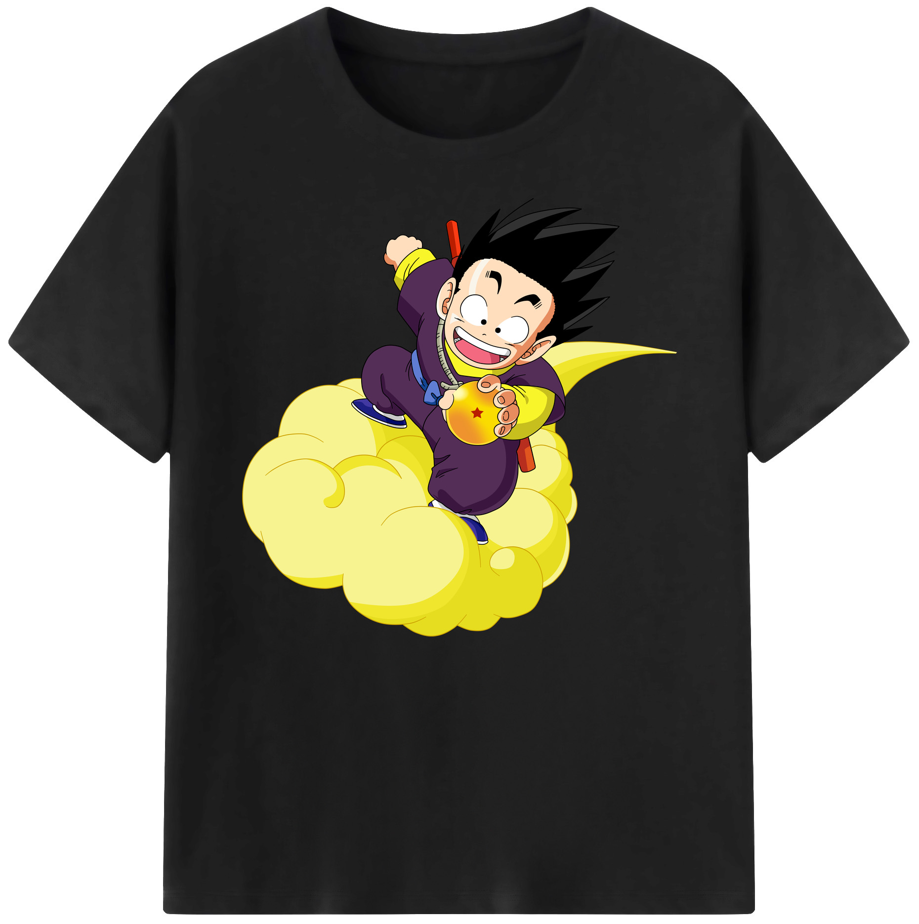 （画像用） ドラゴンボール 孫悟空（そん ごくう）Son Goku カカロット DRAGON BALL Kakarotto 綿100％ メンズ半袖Tシャツ｜肌触りやわらか＆通気性