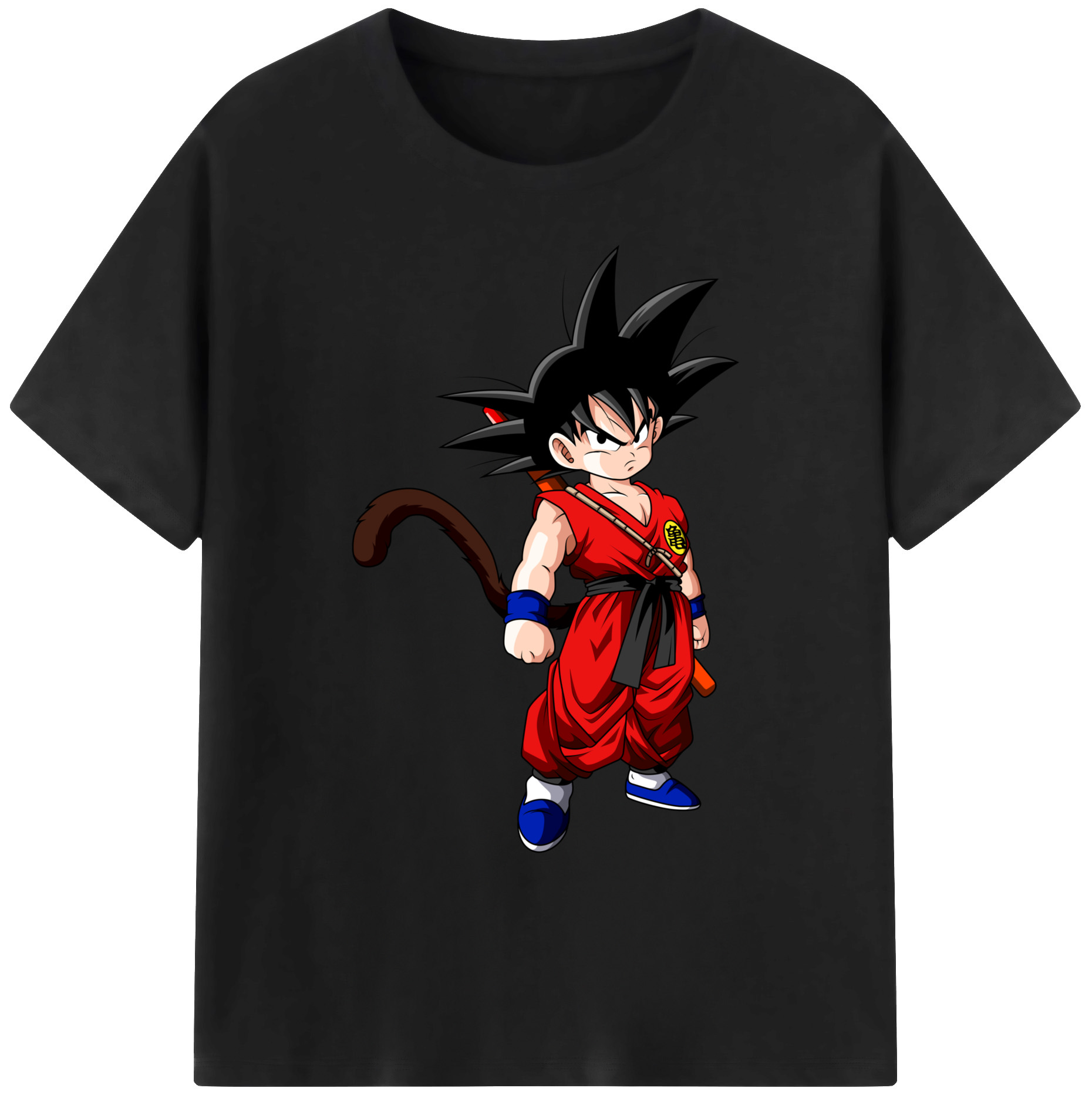 （画像用） ドラゴンボール 孫悟空（そん ごくう）Son Goku カカロット DRAGON BALL Kakarotto 綿100％ メンズ半袖Tシャツ｜肌触りやわらか＆通気性