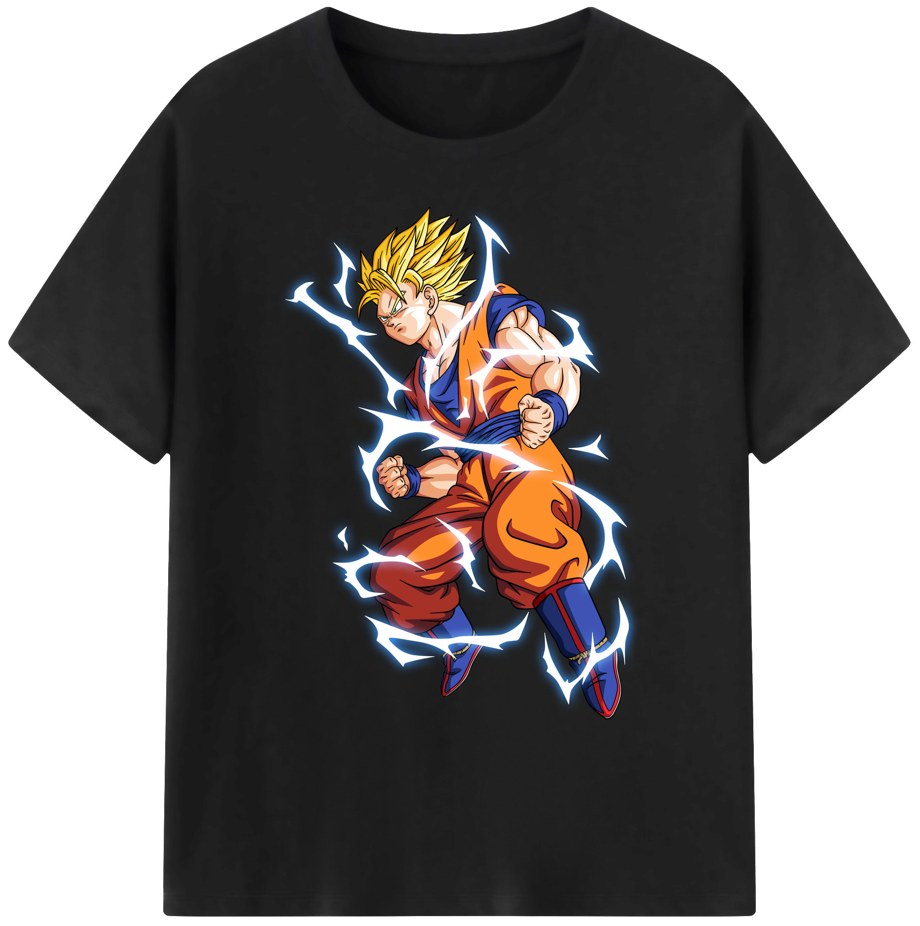 （画像用） ドラゴンボール 孫悟空（そん ごくう）Son Goku カカロット DRAGON BALL Kakarotto 綿100％ メンズ半袖Tシャツ｜肌触りやわらか＆通気性