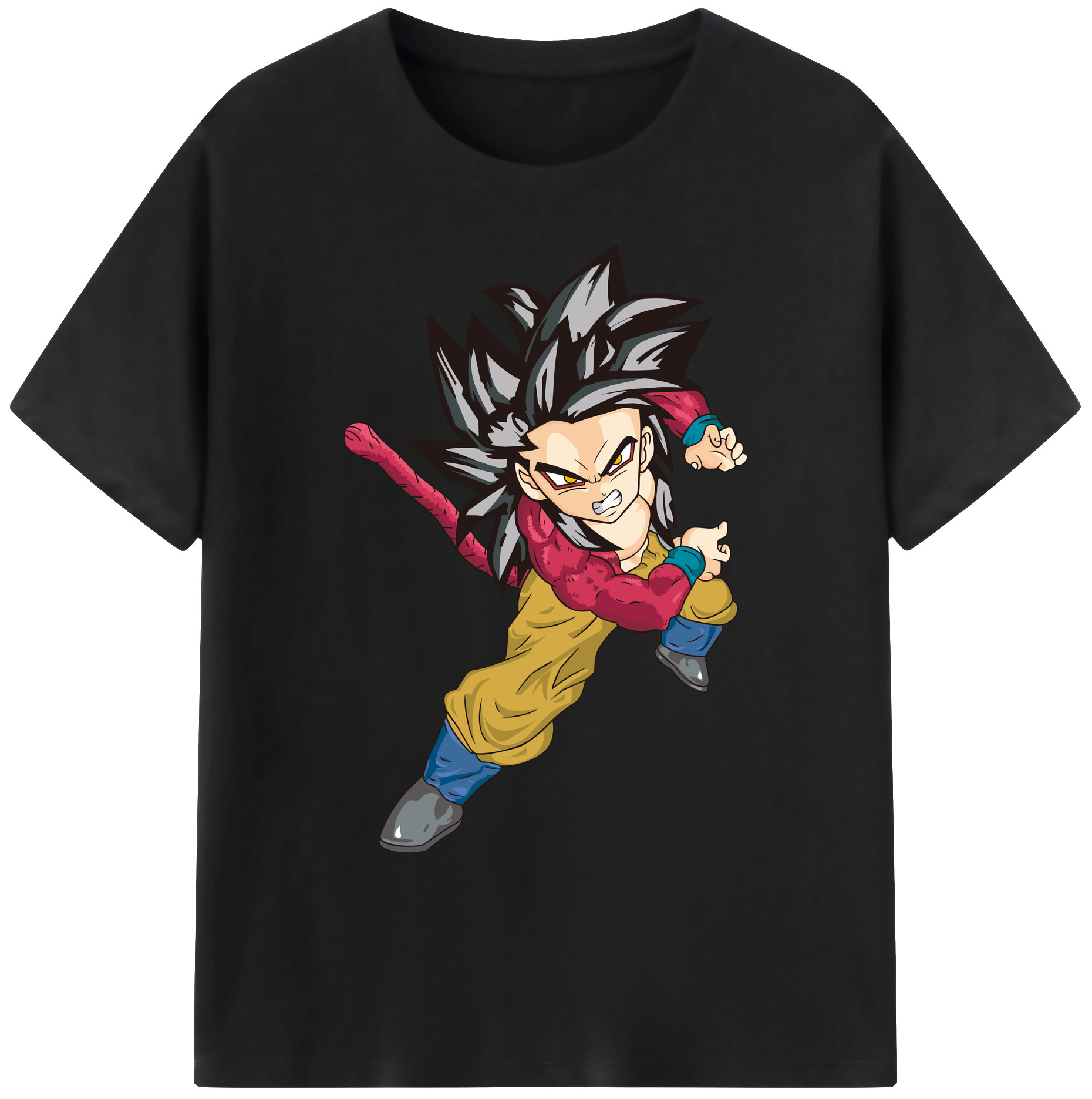 （画像用） ドラゴンボール 孫悟空（そん ごくう）Son Goku カカロット DRAGON BALL Kakarotto 綿100％ メンズ半袖Tシャツ｜肌触りやわらか＆通気性