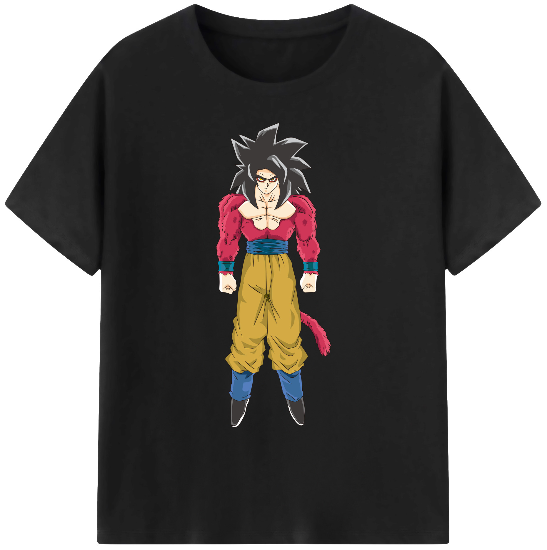 （画像用） ドラゴンボール 孫悟空（そん ごくう）Son Goku カカロット DRAGON BALL Kakarotto 綿100％ メンズ半袖Tシャツ｜肌触りやわらか＆通気性