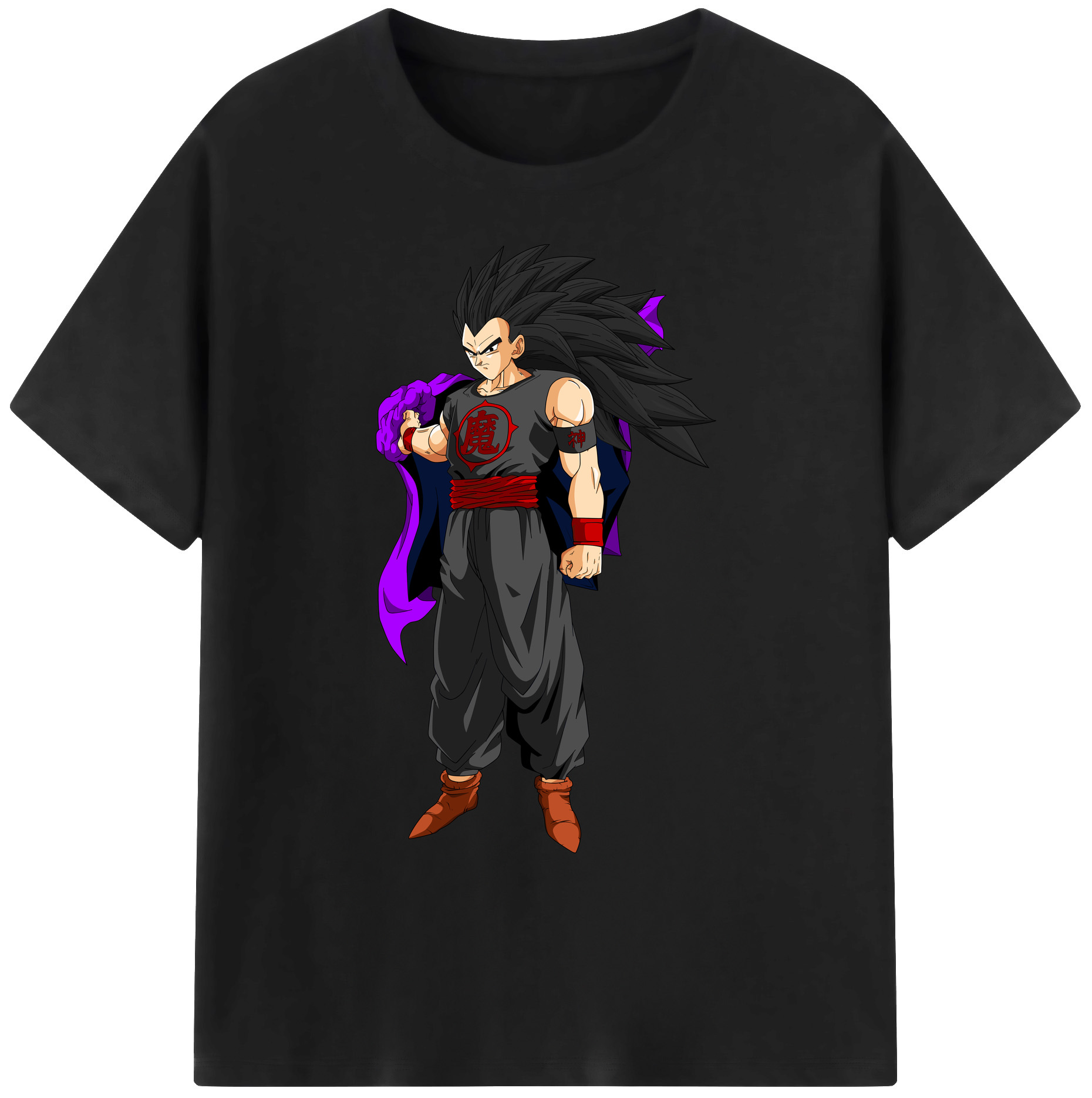 （画像用） ドラゴンボール ベジータ四世（Bejīta Yonsei）DRAGON BALL Vegeta IV 綿100％ メンズ半袖Tシャツ｜肌触りやわらか＆通気性