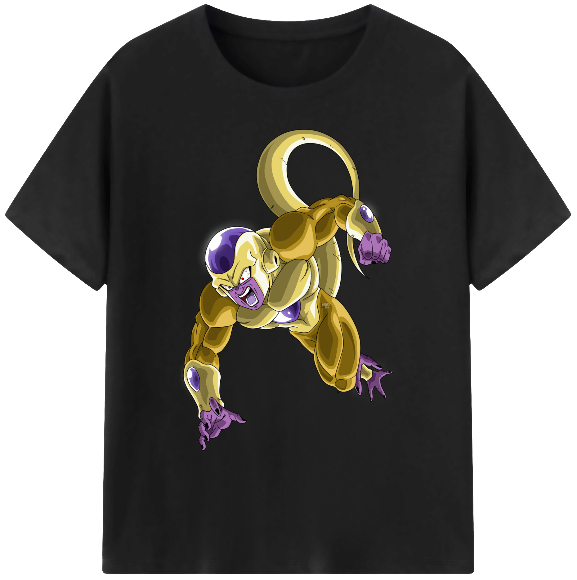 （画像用） ドラゴンボール フリーザ DRAGON BALL Frieza 綿100％ メンズ半袖Tシャツ｜肌触りやわらか＆通気性