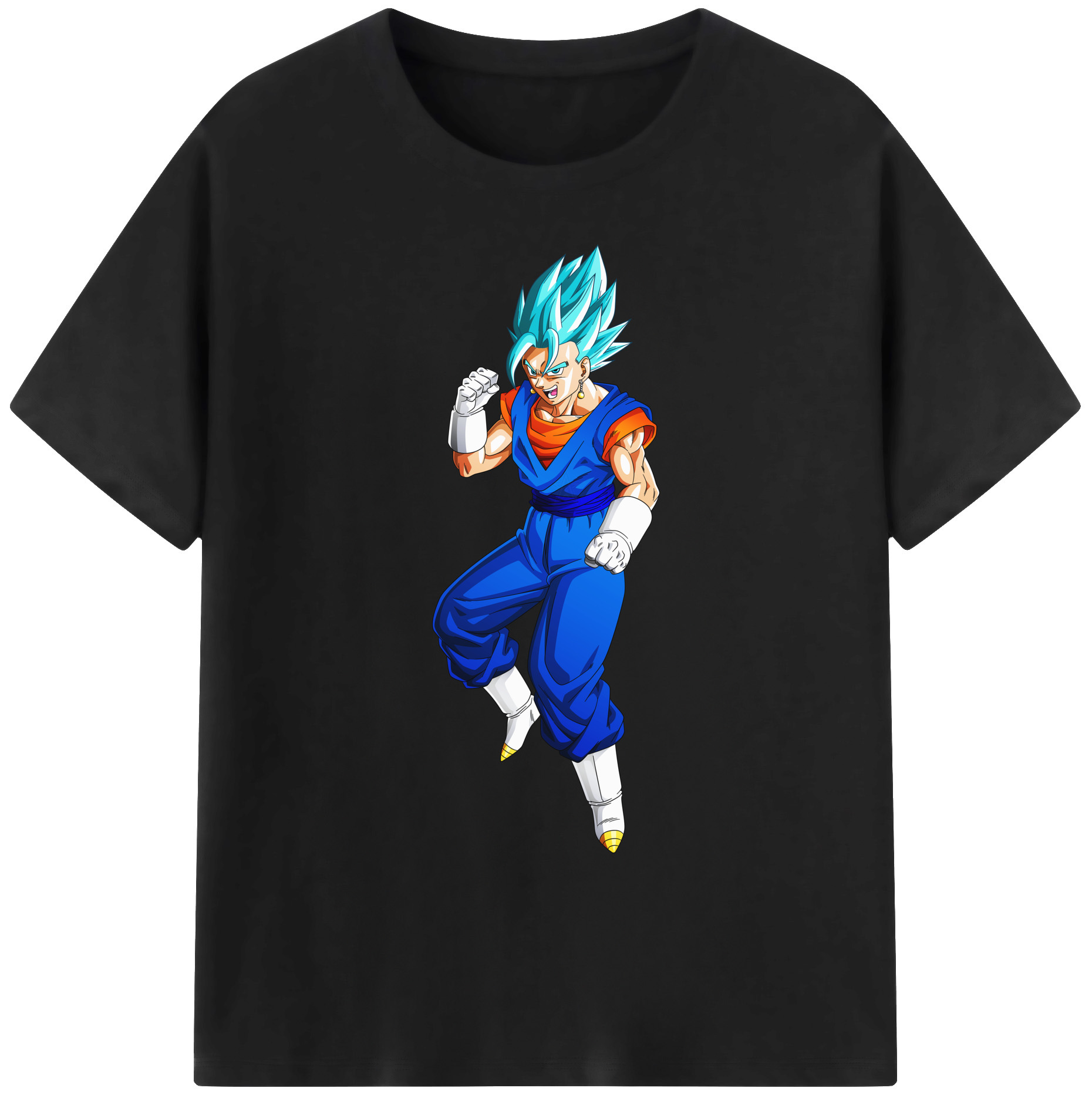 （画像用） ドラゴンボール ベジット DRAGON BALL Vegetto 綿100％ メンズ半袖Tシャツ｜肌触りやわらか＆通気性
