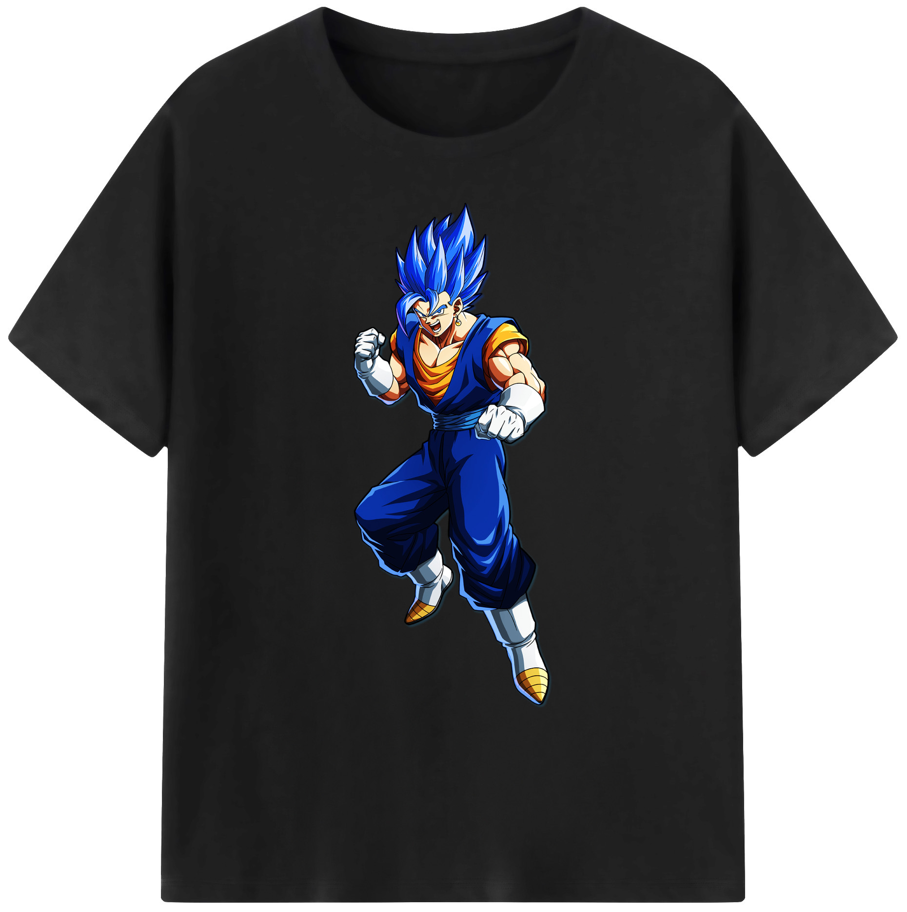 （画像用） ドラゴンボール ベジット DRAGON BALL Vegetto 綿100％ メンズ半袖Tシャツ｜肌触りやわらか＆通気性