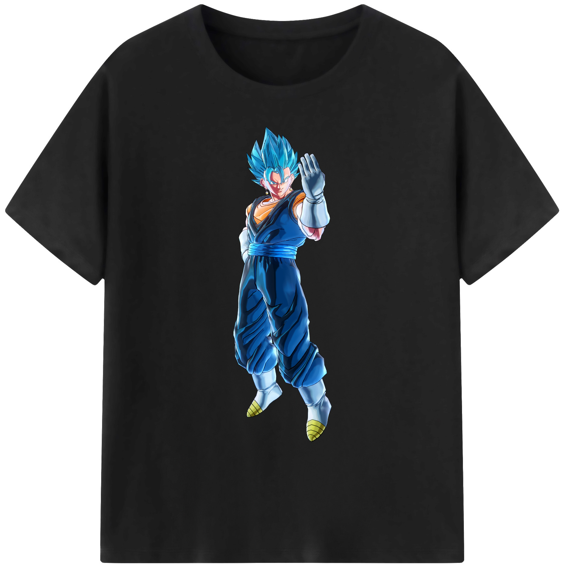 （画像用） ドラゴンボール ベジット DRAGON BALL Vegetto 綿100％ メンズ半袖Tシャツ｜肌触りやわらか＆通気性
