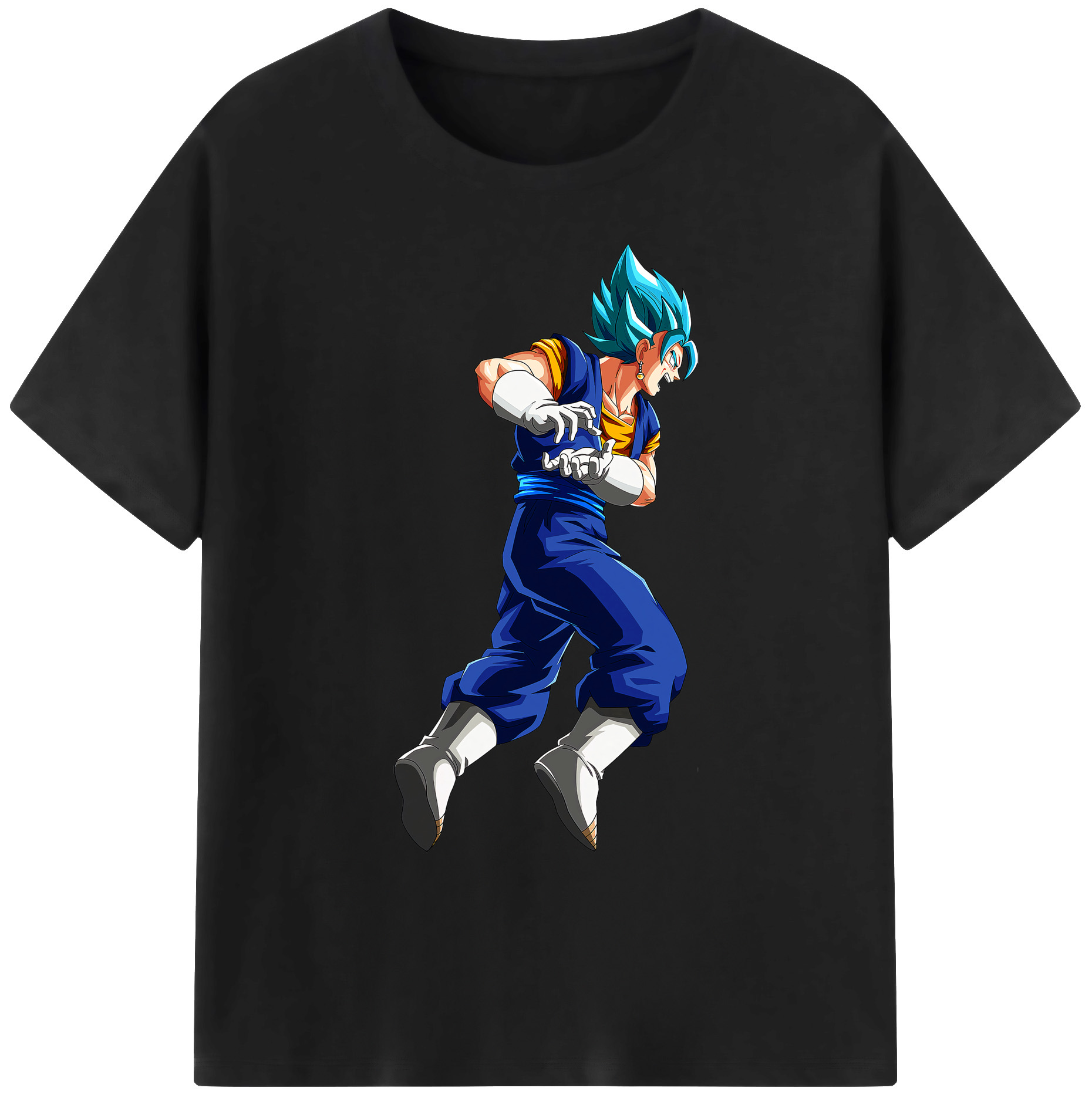 （画像用） ドラゴンボール ベジット DRAGON BALL Vegetto 綿100％ メンズ半袖Tシャツ｜肌触りやわらか＆通気性