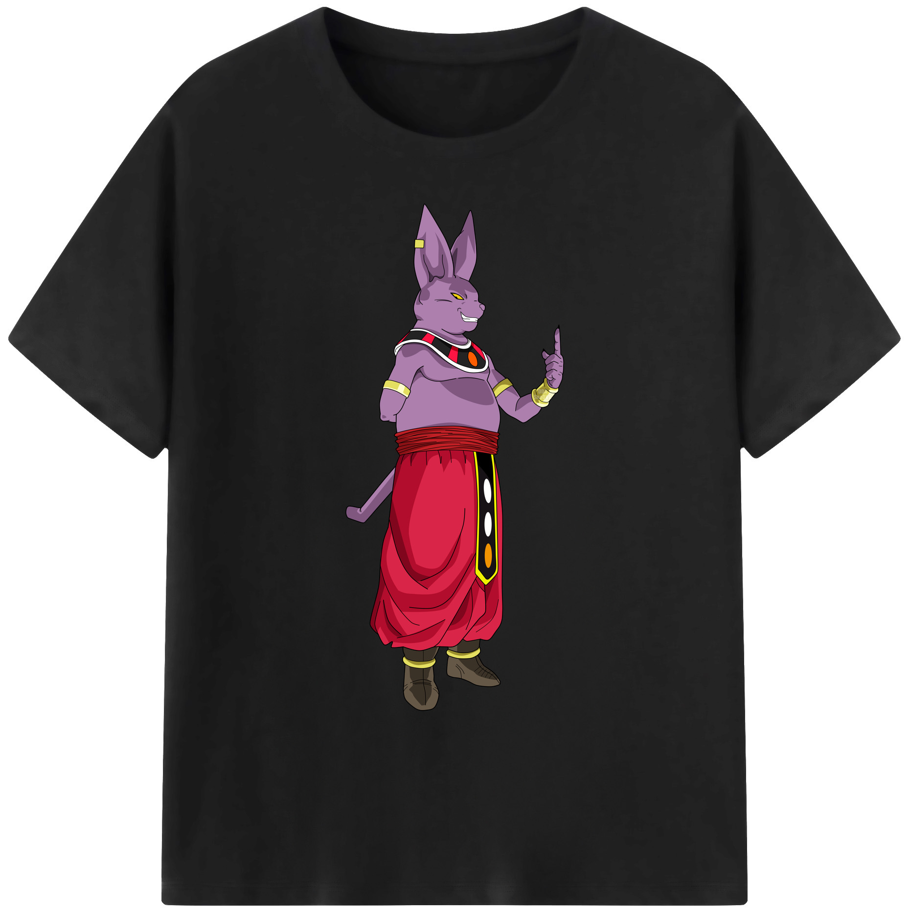 （画像用） ドラゴンボール シャンパ DRAGON BALL Champa 綿100％ メンズ半袖Tシャツ｜肌触りやわらか＆通気性