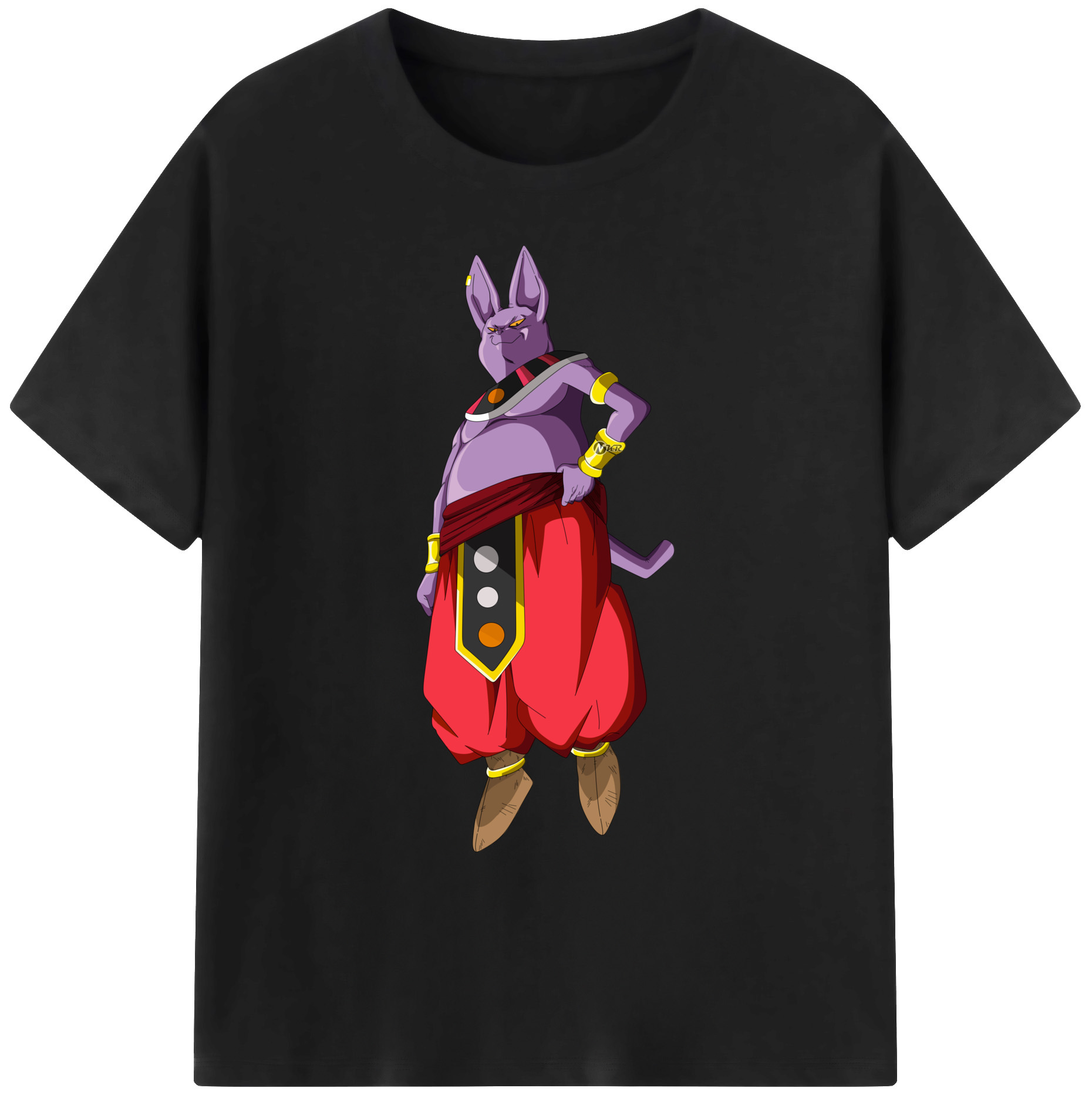 （画像用） ドラゴンボール シャンパ DRAGON BALL Champa 綿100％ メンズ半袖Tシャツ｜肌触りやわらか＆通気性