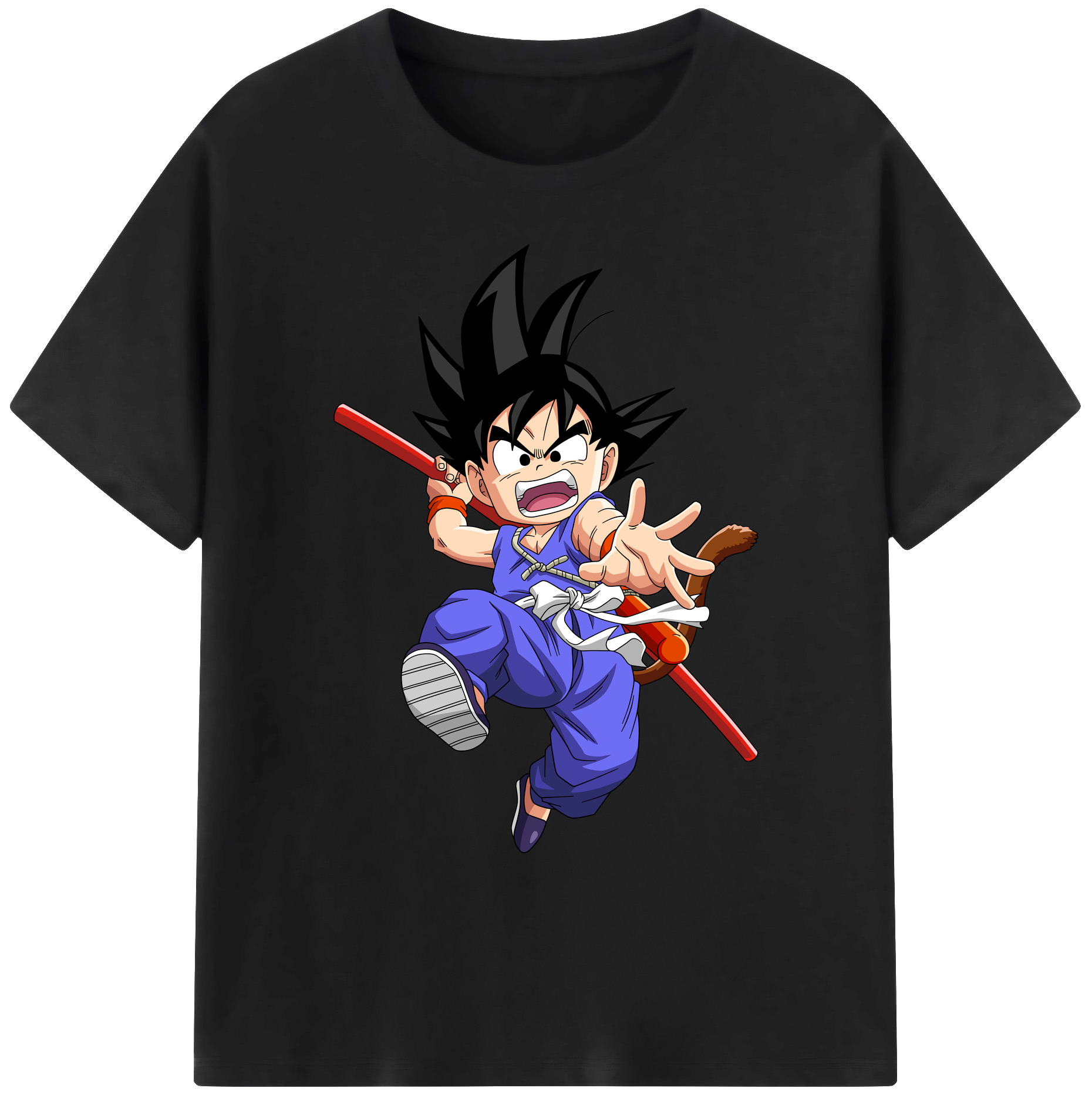 （画像用） ドラゴンボール 孫悟空（そん ごくう）Son Goku カカロット DRAGON BALL Kakarotto 綿100％ メンズ半袖Tシャツ｜肌触りやわらか＆通気性