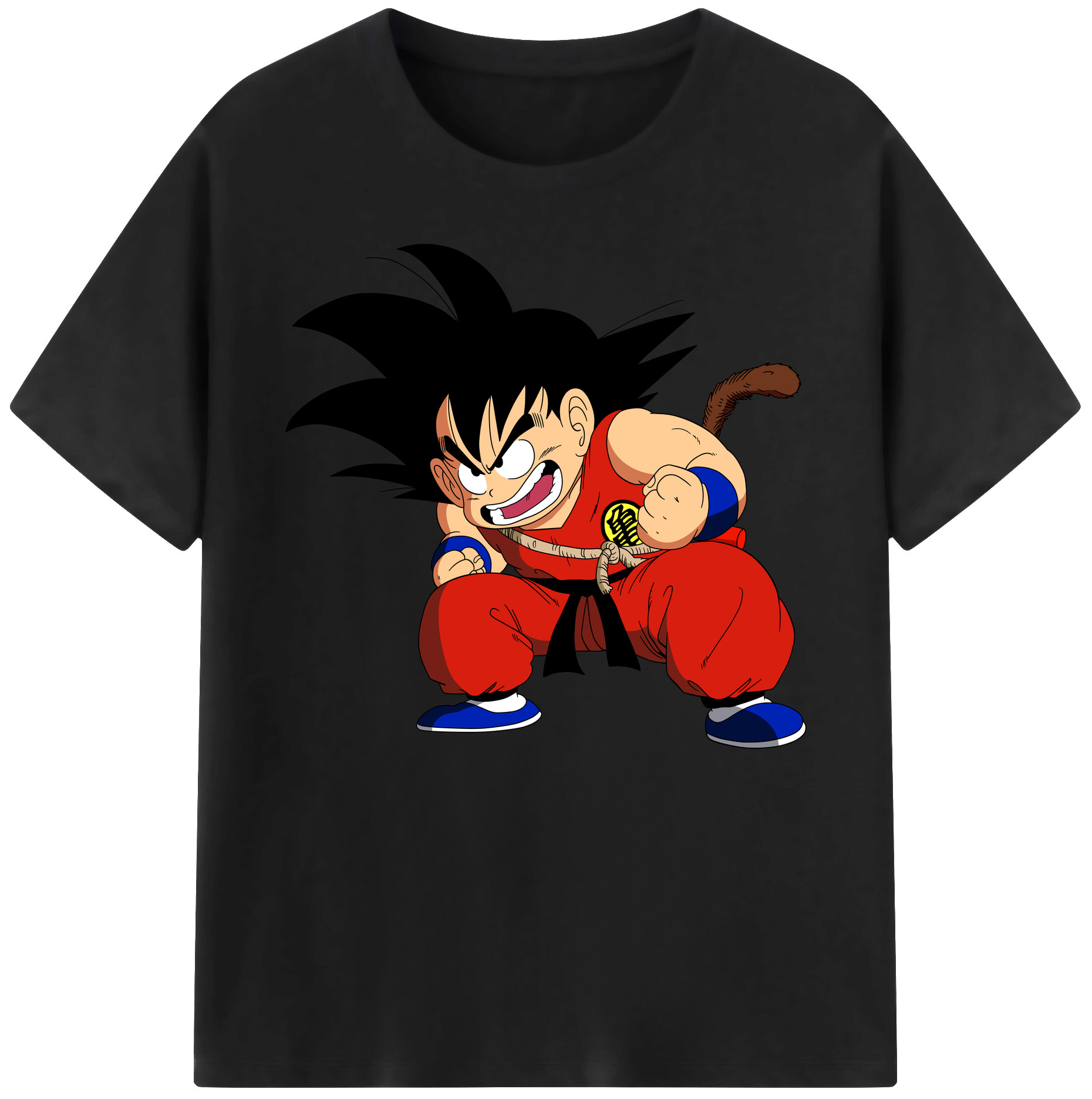 （画像用） ドラゴンボール 孫悟空（そん ごくう）Son Goku カカロット DRAGON BALL Kakarotto 綿100％ メンズ半袖Tシャツ｜肌触りやわらか＆通気性