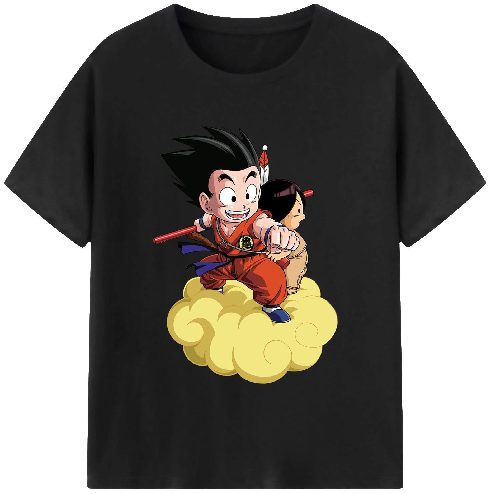 （画像用） ドラゴンボール 孫悟空（そん ごくう）Son Goku カカロット DRAGON BALL Kakarotto 綿100％ メンズ半袖Tシャツ｜肌触りやわらか＆通気性