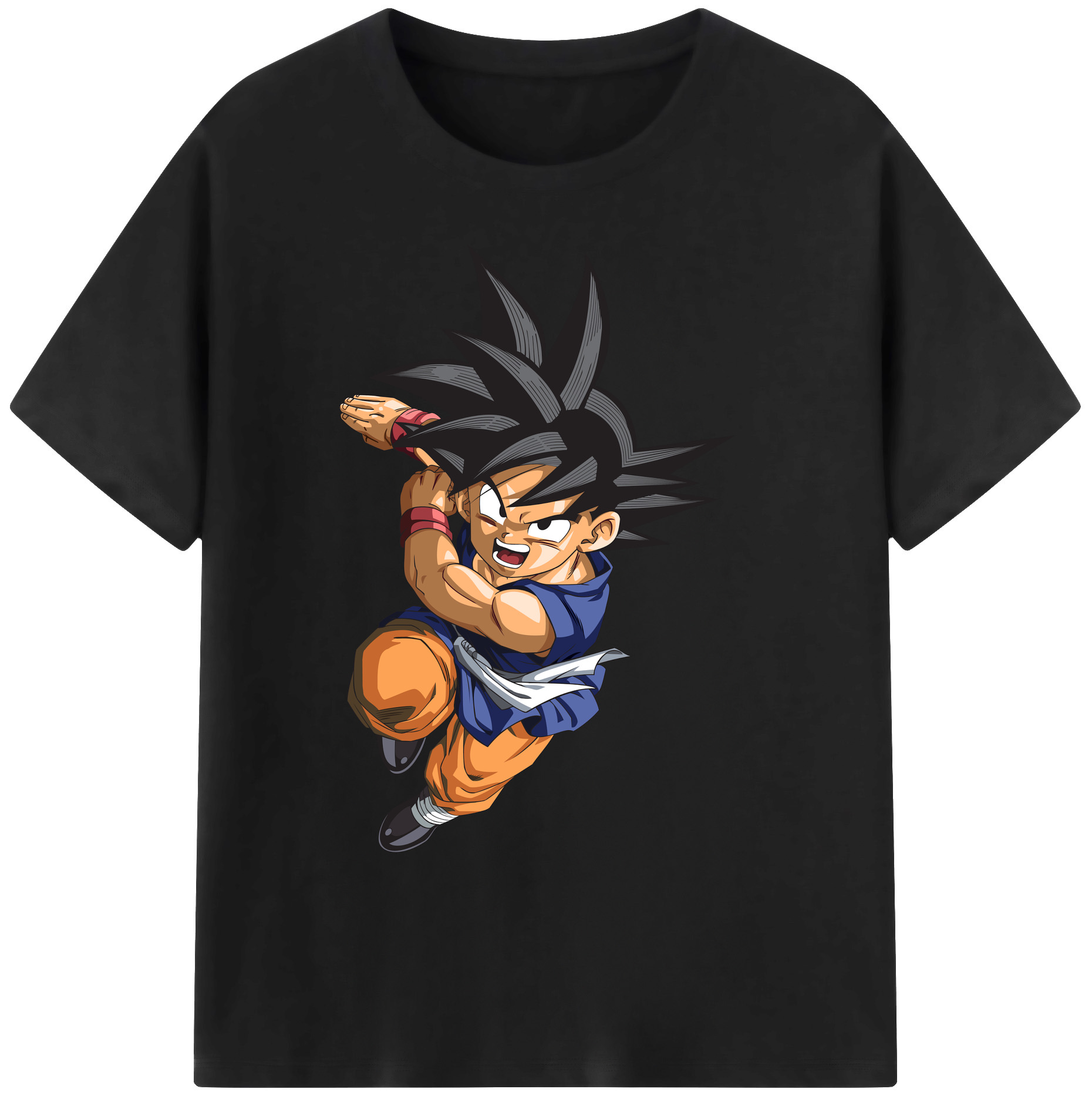 （画像用） ドラゴンボール 孫悟空（そん ごくう）Son Goku カカロット DRAGON BALL Kakarotto 綿100％ メンズ半袖Tシャツ｜肌触りやわらか＆通気性