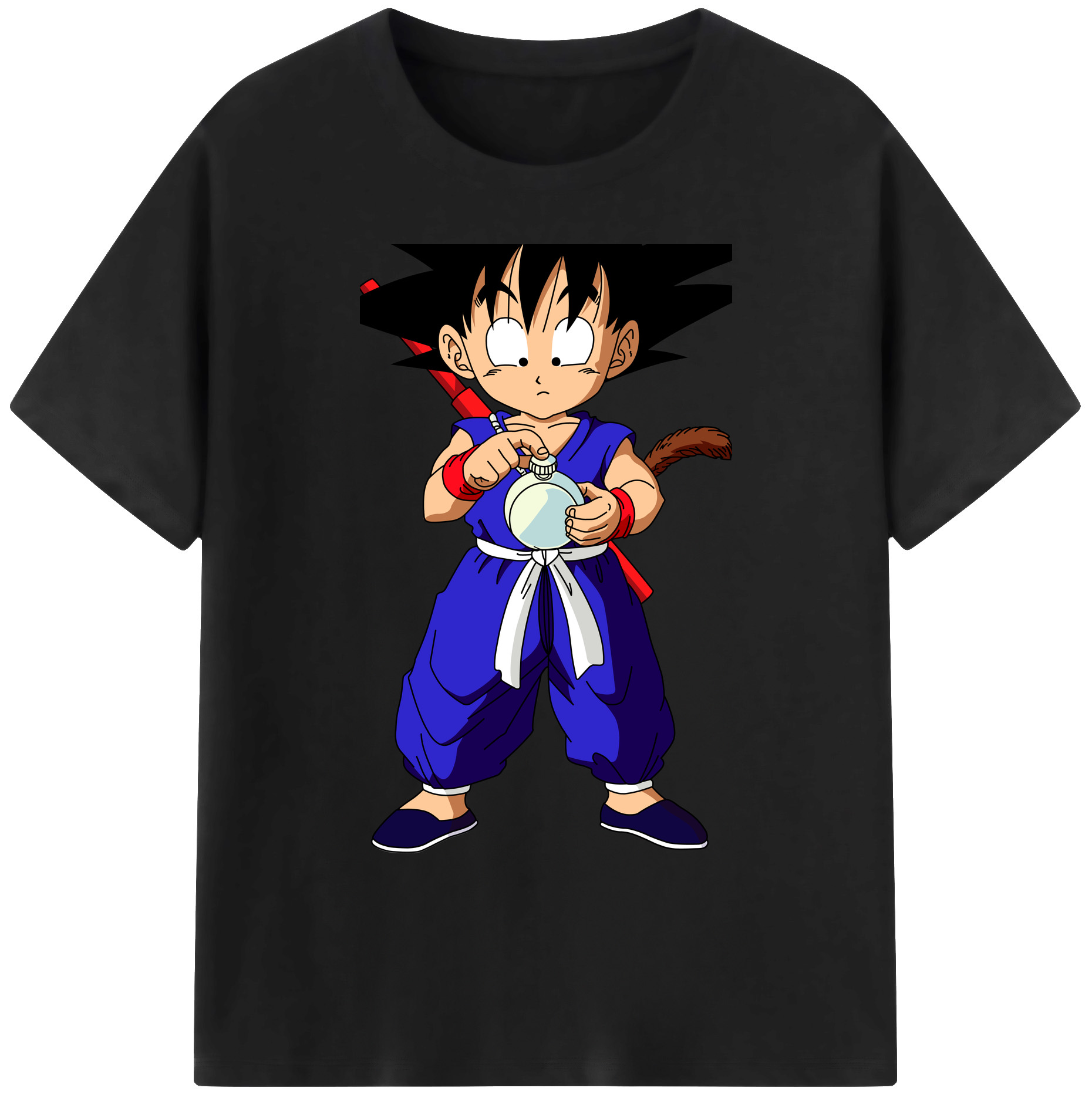 （画像用） ドラゴンボール 孫悟空（そん ごくう）Son Goku カカロット DRAGON BALL Kakarotto 綿100％ メンズ半袖Tシャツ｜肌触りやわらか＆通気性
