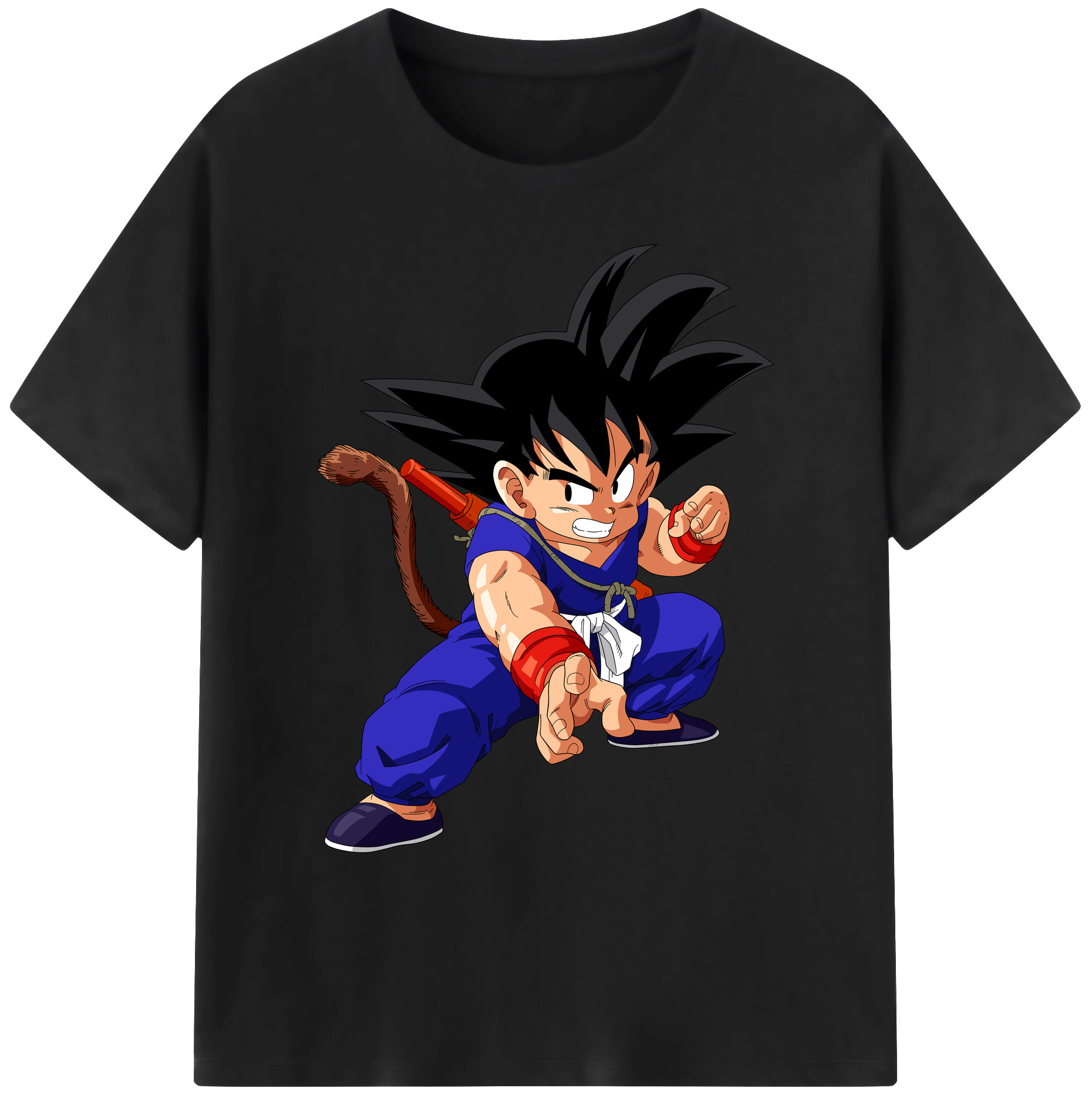 （画像用） ドラゴンボール 孫悟空（そん ごくう）Son Goku カカロット DRAGON BALL Kakarotto 綿100％ メンズ半袖Tシャツ｜肌触りやわらか＆通気性