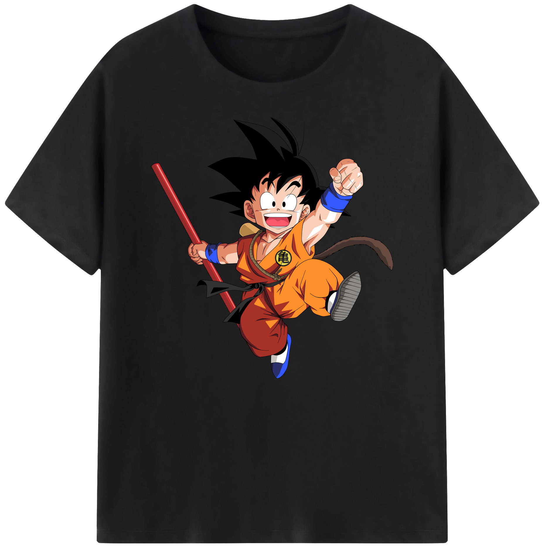 （画像用） ドラゴンボール 孫悟空（そん ごくう）Son Goku カカロット DRAGON BALL Kakarotto 綿100％ メンズ半袖Tシャツ｜肌触りやわらか＆通気性