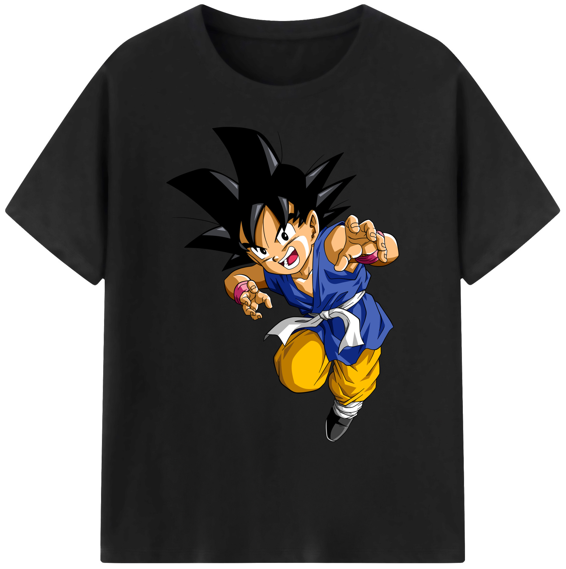 （画像用） ドラゴンボール 孫悟空（そん ごくう）Son Goku カカロット DRAGON BALL Kakarotto 綿100％ メンズ半袖Tシャツ｜肌触りやわらか＆通気性