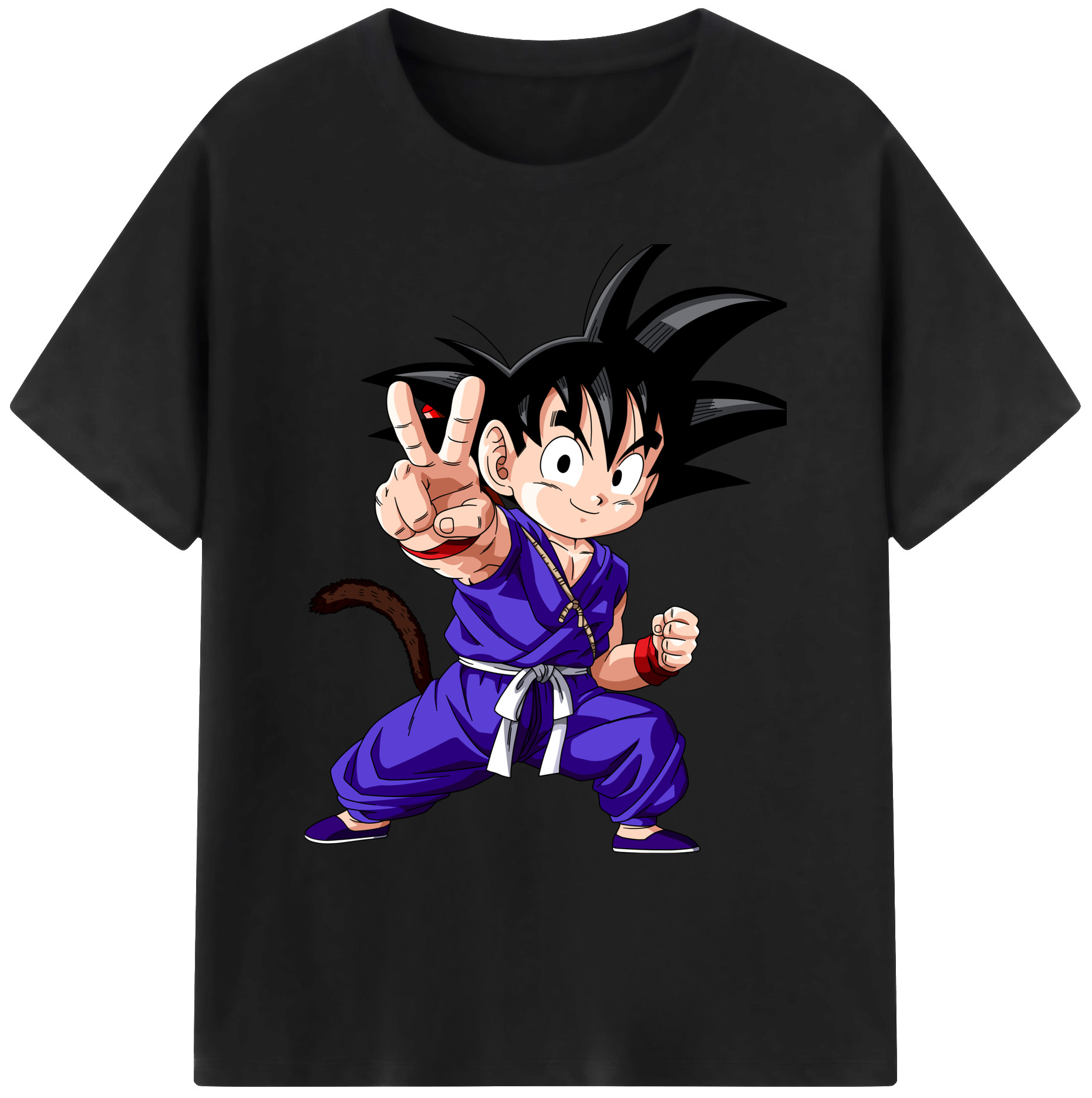 （画像用） ドラゴンボール 孫悟空（そん ごくう）Son Goku カカロット DRAGON BALL Kakarotto 綿100％ メンズ半袖Tシャツ｜肌触りやわらか＆通気性