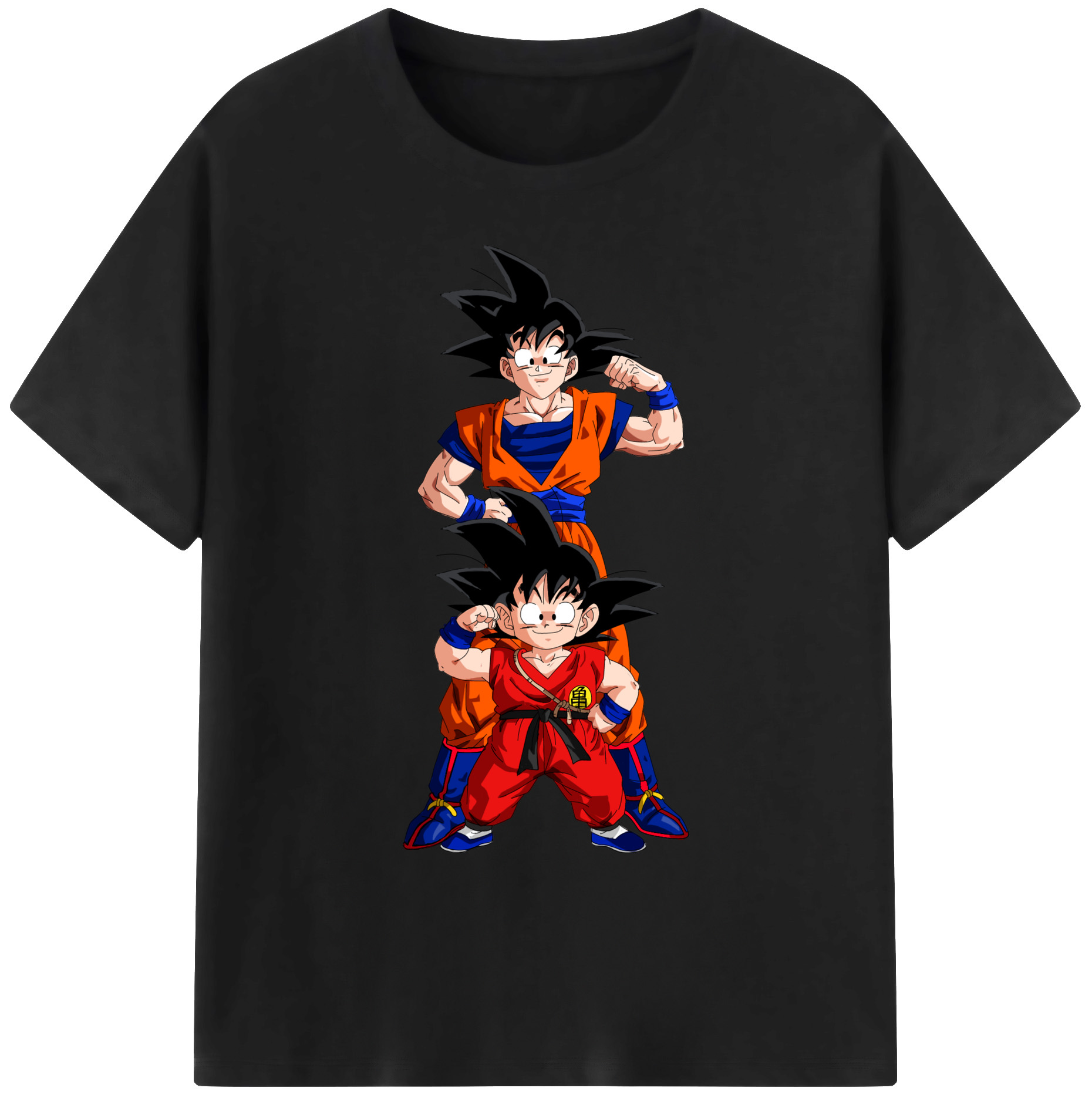 （画像用） ドラゴンボール 孫悟空（そん ごくう）Son Goku カカロット DRAGON BALL Kakarotto 綿100％ メンズ半袖Tシャツ｜肌触りやわらか＆通気性