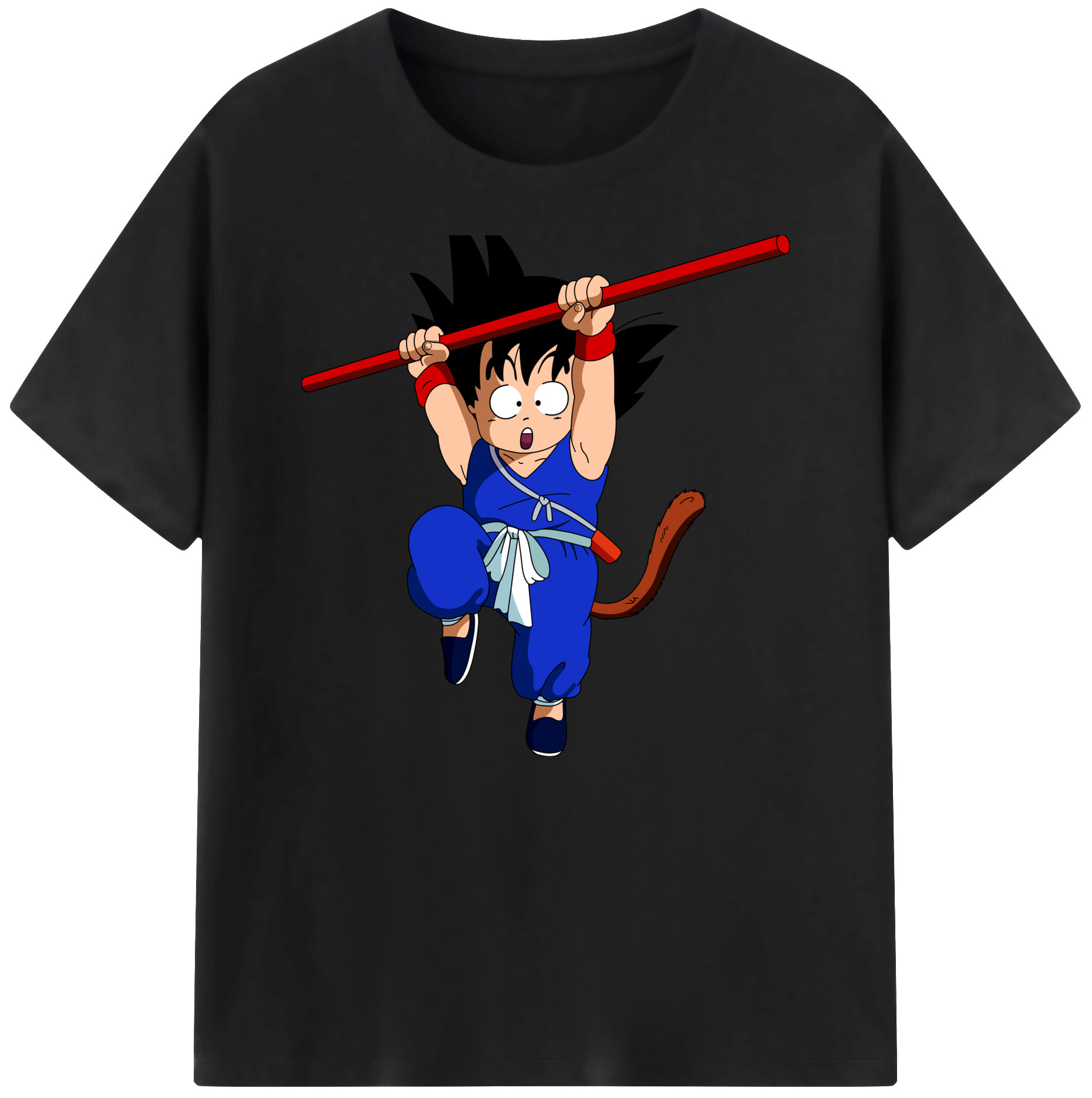（画像用） ドラゴンボール 孫悟空（そん ごくう）Son Goku カカロット DRAGON BALL Kakarotto 綿100％ メンズ半袖Tシャツ｜肌触りやわらか＆通気性