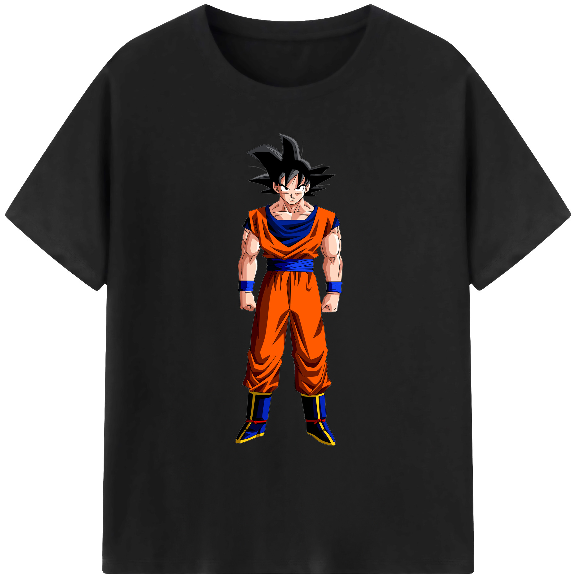 （画像用） ドラゴンボール 孫悟空（そん ごくう）Son Goku カカロット DRAGON BALL Kakarotto 綿100％ メンズ半袖Tシャツ｜肌触りやわらか＆通気性