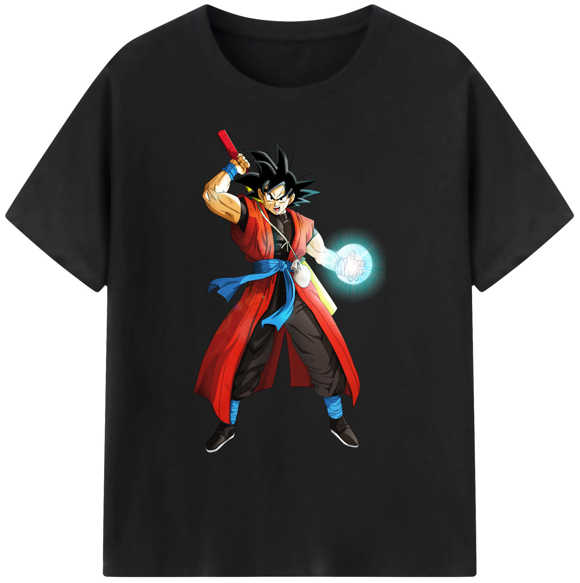 （画像用） ドラゴンボール 孫悟空（そん ごくう）Son Goku カカロット DRAGON BALL Kakarotto 綿100％ メンズ半袖Tシャツ｜肌触りやわらか＆通気性
