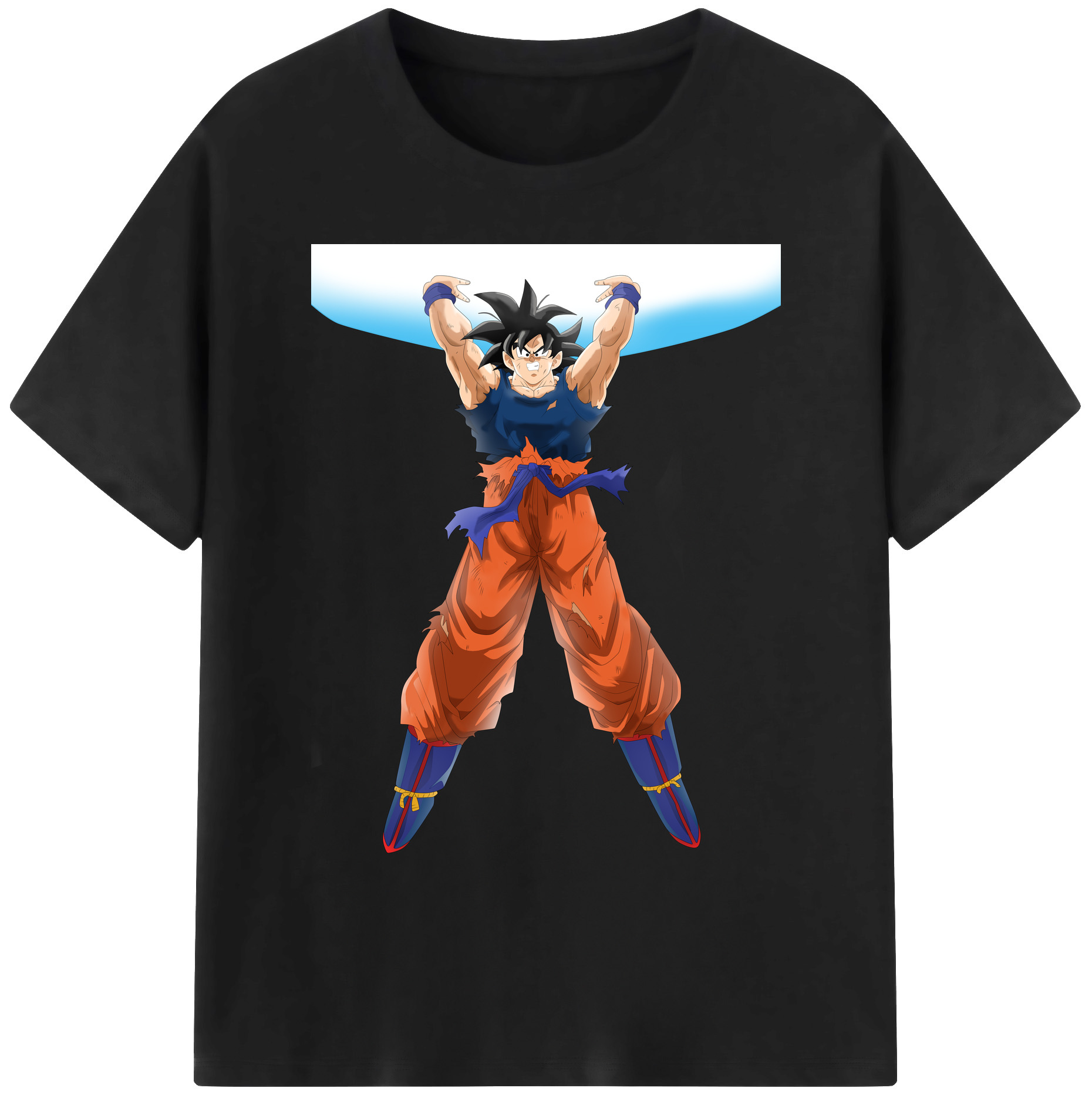 （画像用） ドラゴンボール 孫悟空（そん ごくう）Son Goku カカロット DRAGON BALL Kakarotto 綿100％ メンズ半袖Tシャツ｜肌触りやわらか＆通気性