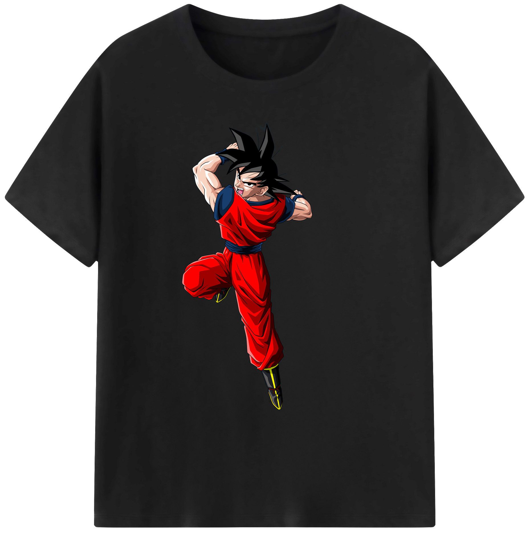 （画像用） ドラゴンボール 孫悟空（そん ごくう）Son Goku カカロット DRAGON BALL Kakarotto 綿100％ メンズ半袖Tシャツ｜肌触りやわらか＆通気性