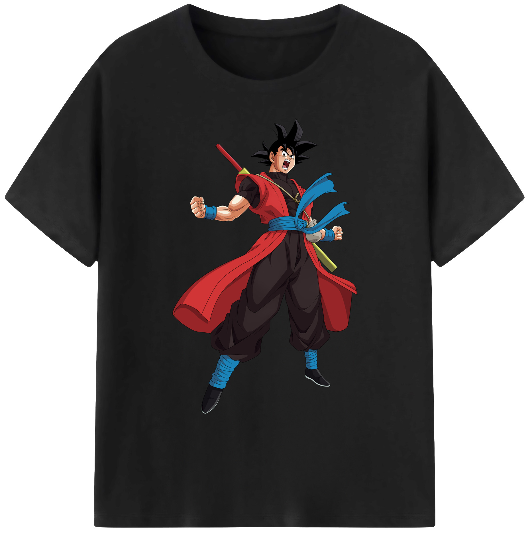 （画像用） ドラゴンボール 孫悟空（そん ごくう）Son Goku カカロット DRAGON BALL Kakarotto 綿100％ メンズ半袖Tシャツ｜肌触りやわらか＆通気性