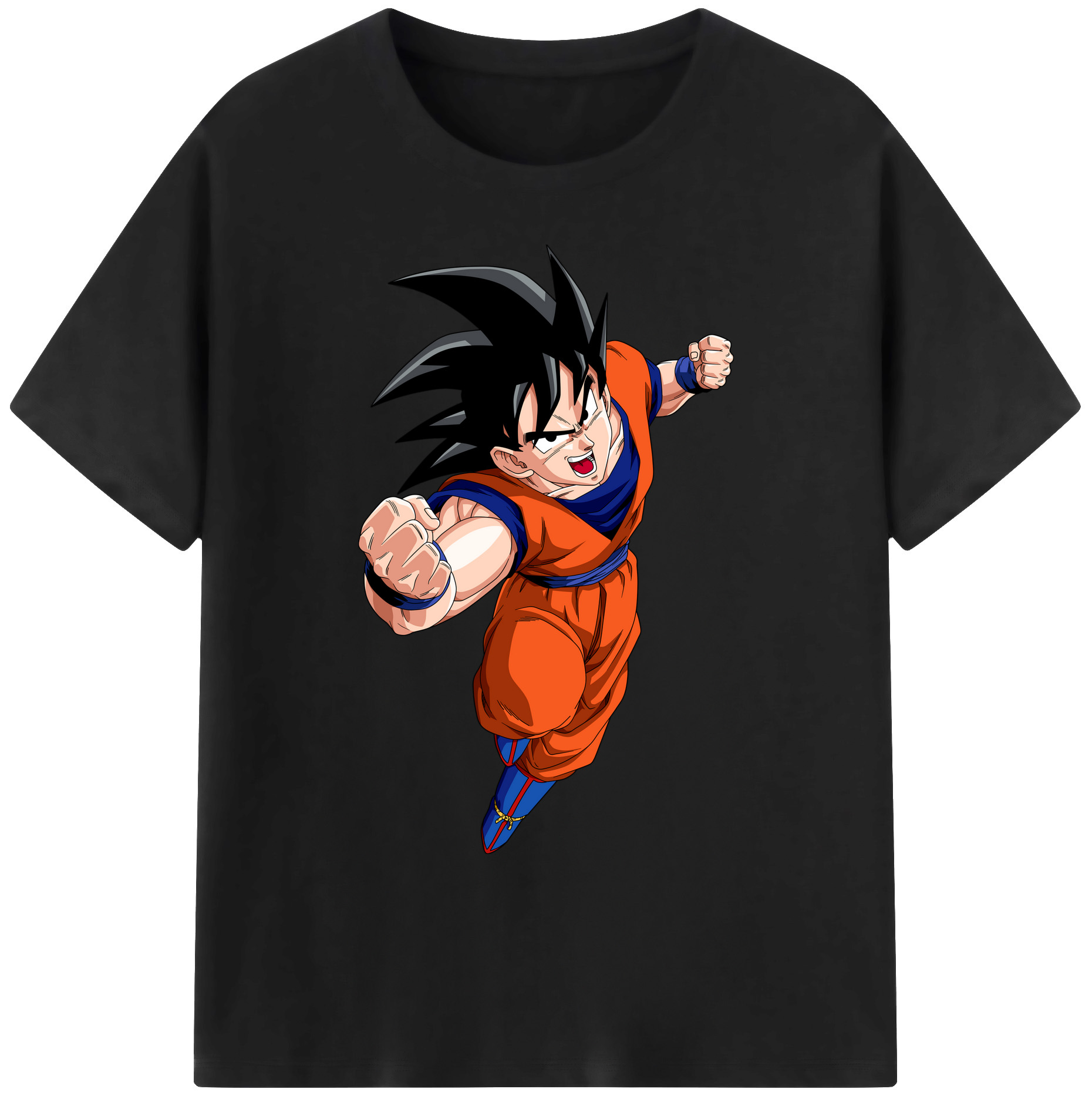 （画像用） ドラゴンボール 孫悟空（そん ごくう）Son Goku カカロット DRAGON BALL Kakarotto 綿100％ メンズ半袖Tシャツ｜肌触りやわらか＆通気性