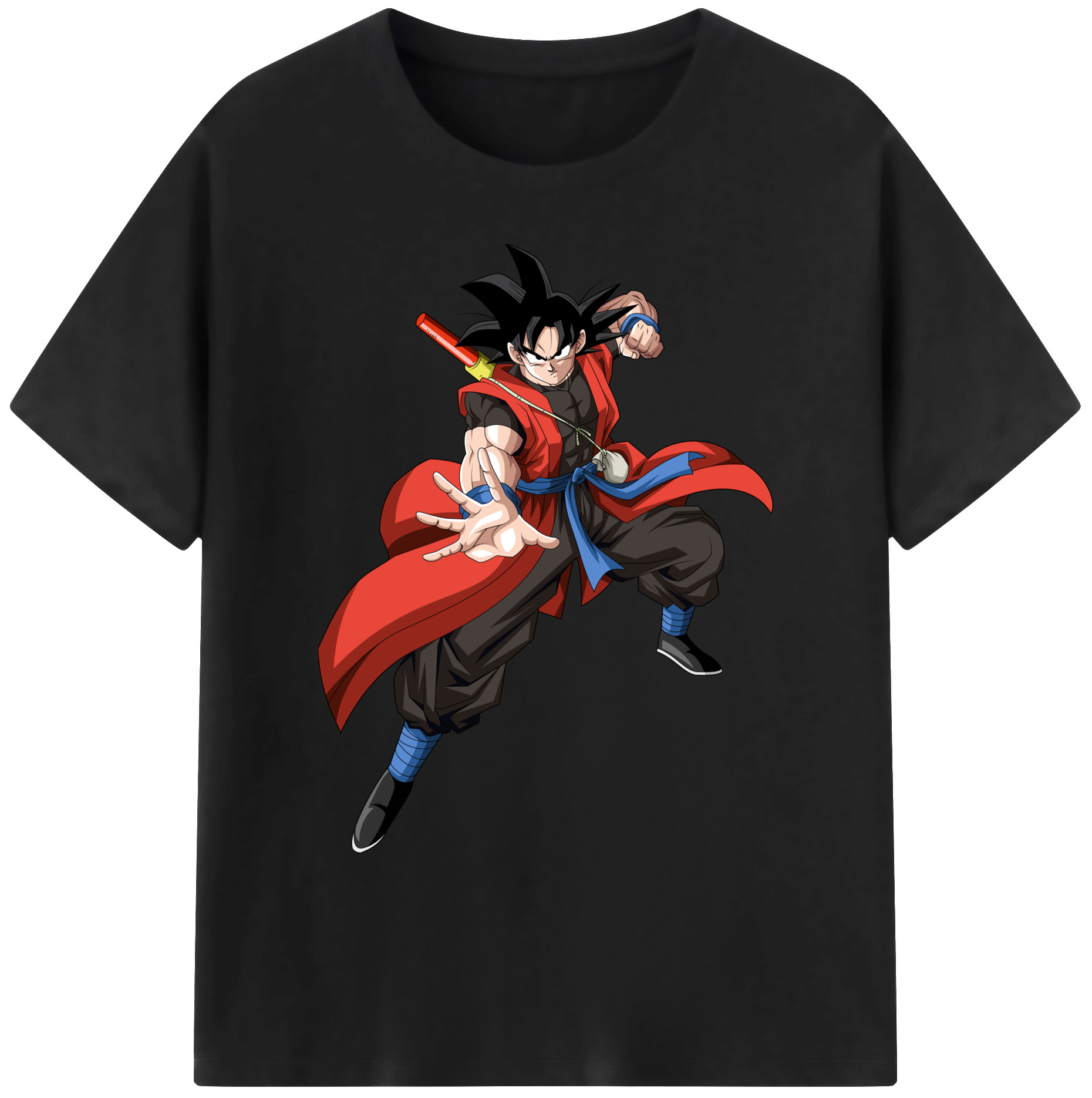（画像用） ドラゴンボール 孫悟空（そん ごくう）Son Goku カカロット DRAGON BALL Kakarotto 綿100％ メンズ半袖Tシャツ｜肌触りやわらか＆通気性