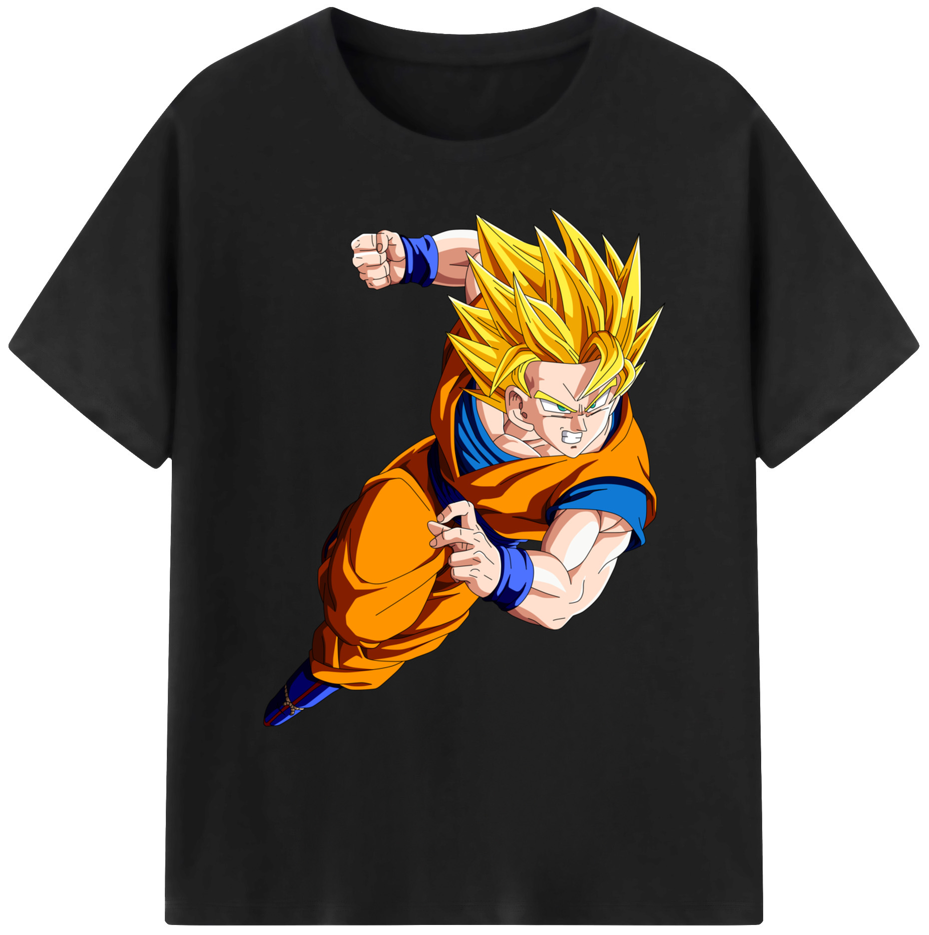 （画像用） ドラゴンボール 孫悟空（そん ごくう）Son Goku カカロット DRAGON BALL Kakarotto 綿100％ メンズ半袖Tシャツ｜肌触りやわらか＆通気性