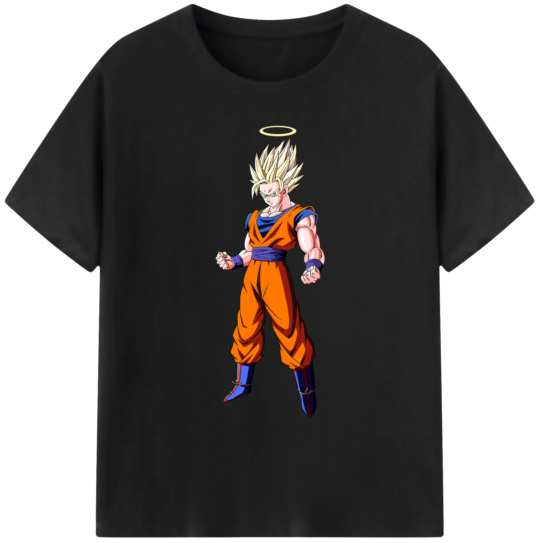 （画像用） ドラゴンボール 孫悟空（そん ごくう）Son Goku カカロット DRAGON BALL Kakarotto 綿100％ メンズ半袖Tシャツ｜肌触りやわらか＆通気性