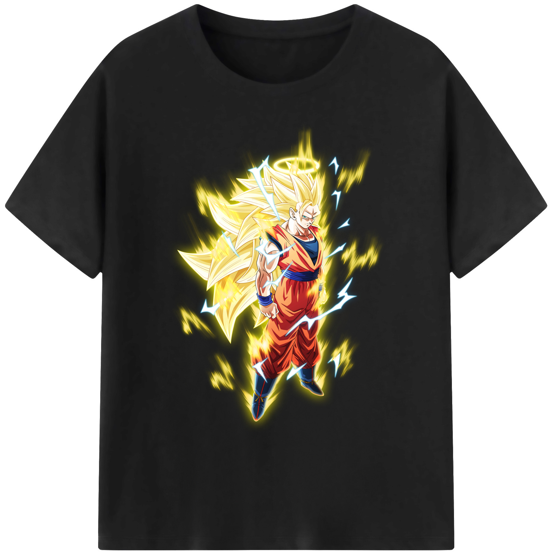 （画像用） ドラゴンボール 孫悟空（そん ごくう）Son Goku カカロット DRAGON BALL Kakarotto 綿100％ メンズ半袖Tシャツ｜肌触りやわらか＆通気性