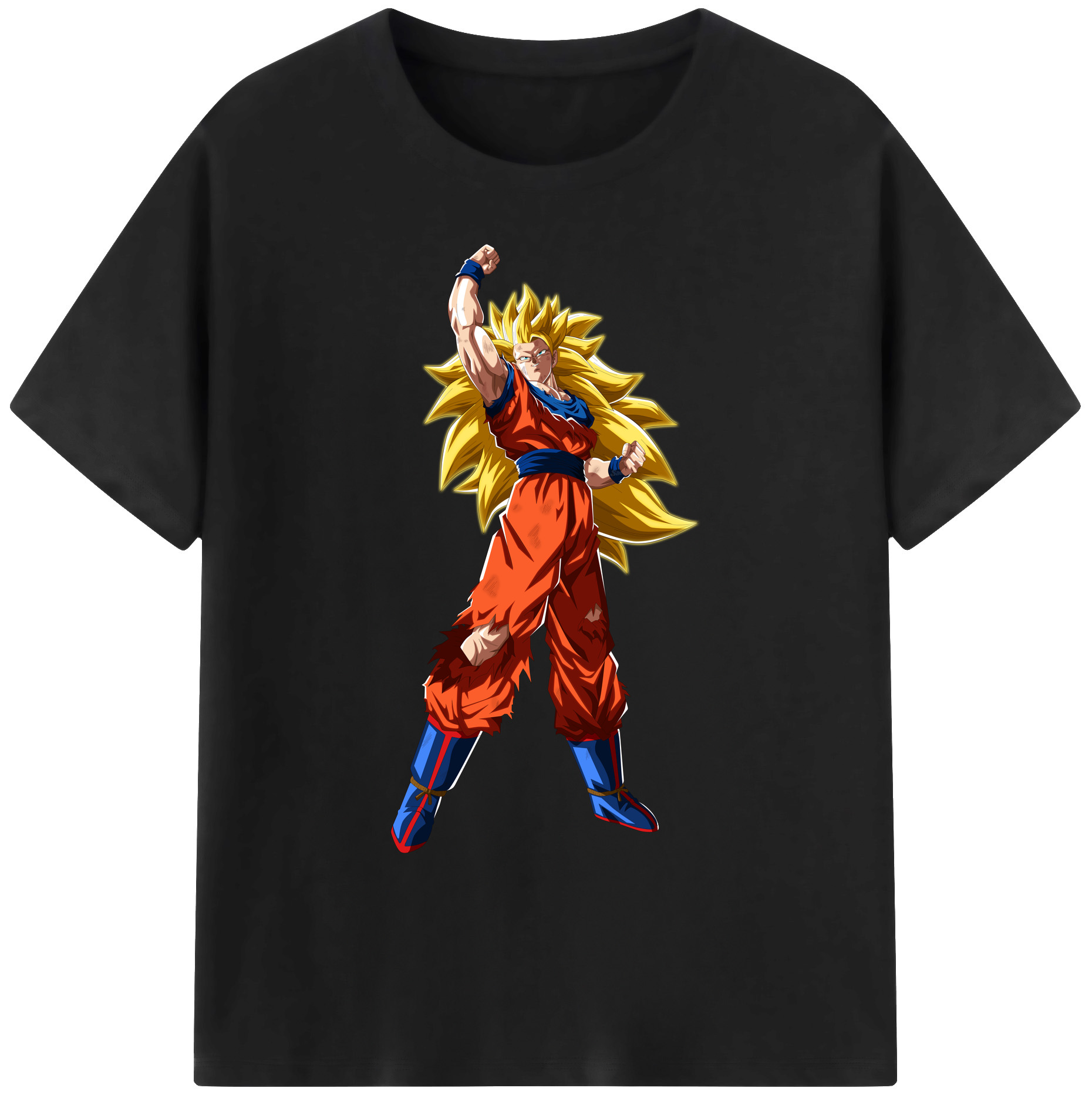 （画像用） ドラゴンボール 孫悟空（そん ごくう）Son Goku カカロット DRAGON BALL Kakarotto 綿100％ メンズ半袖Tシャツ｜肌触りやわらか＆通気性