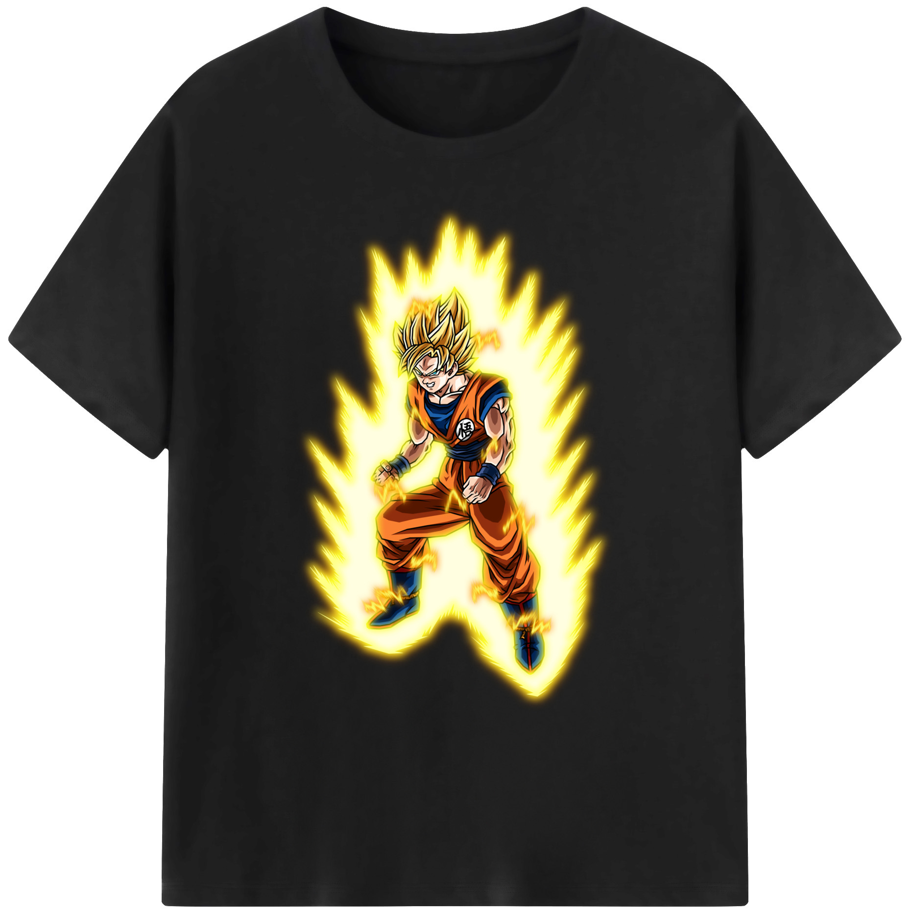 （画像用） ドラゴンボール 孫悟空（そん ごくう）Son Goku カカロット DRAGON BALL Kakarotto 綿100％ メンズ半袖Tシャツ｜肌触りやわらか＆通気性