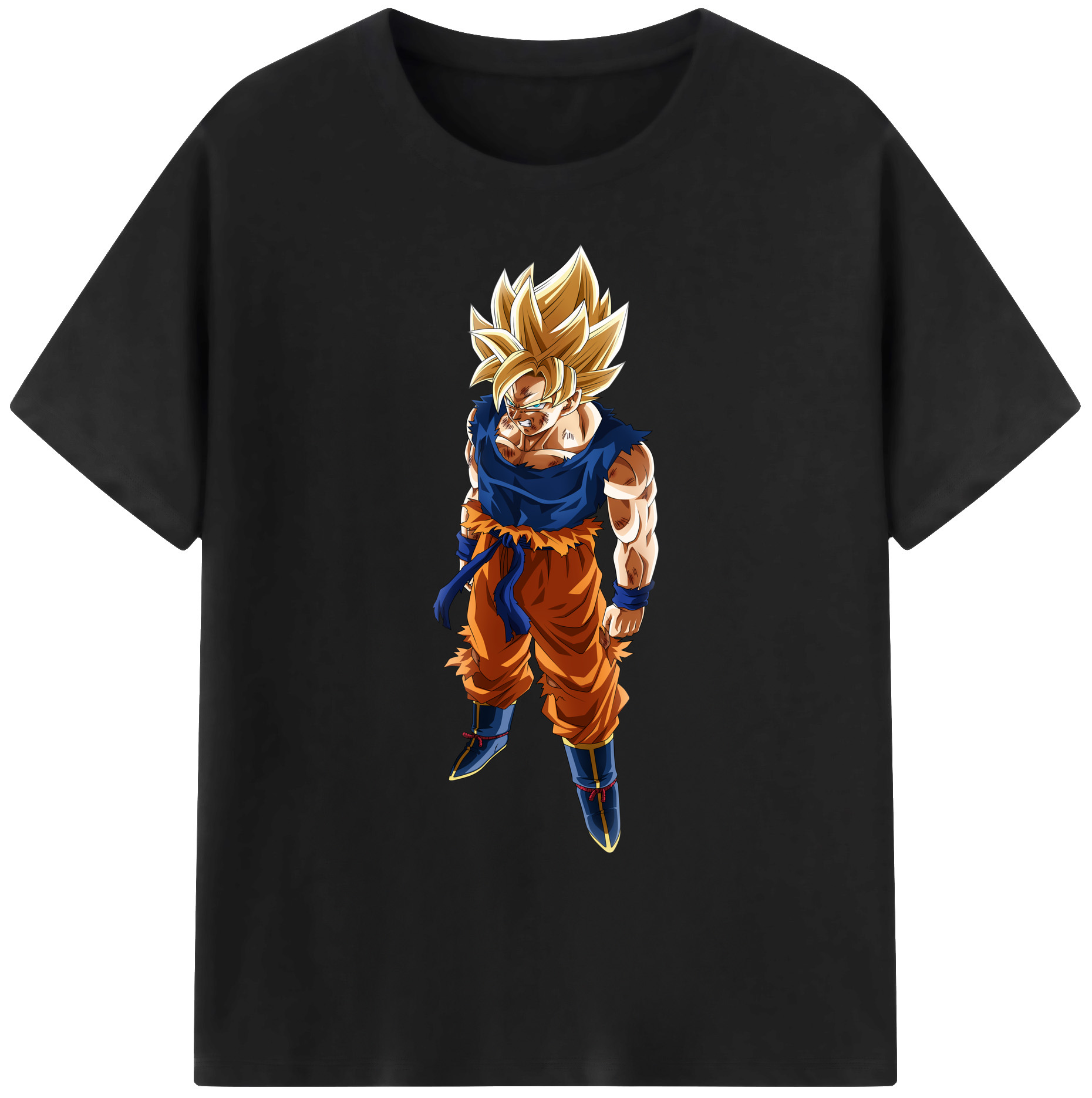 （画像用） ドラゴンボール 孫悟空（そん ごくう）Son Goku カカロット DRAGON BALL Kakarotto 綿100％ メンズ半袖Tシャツ｜肌触りやわらか＆通気性