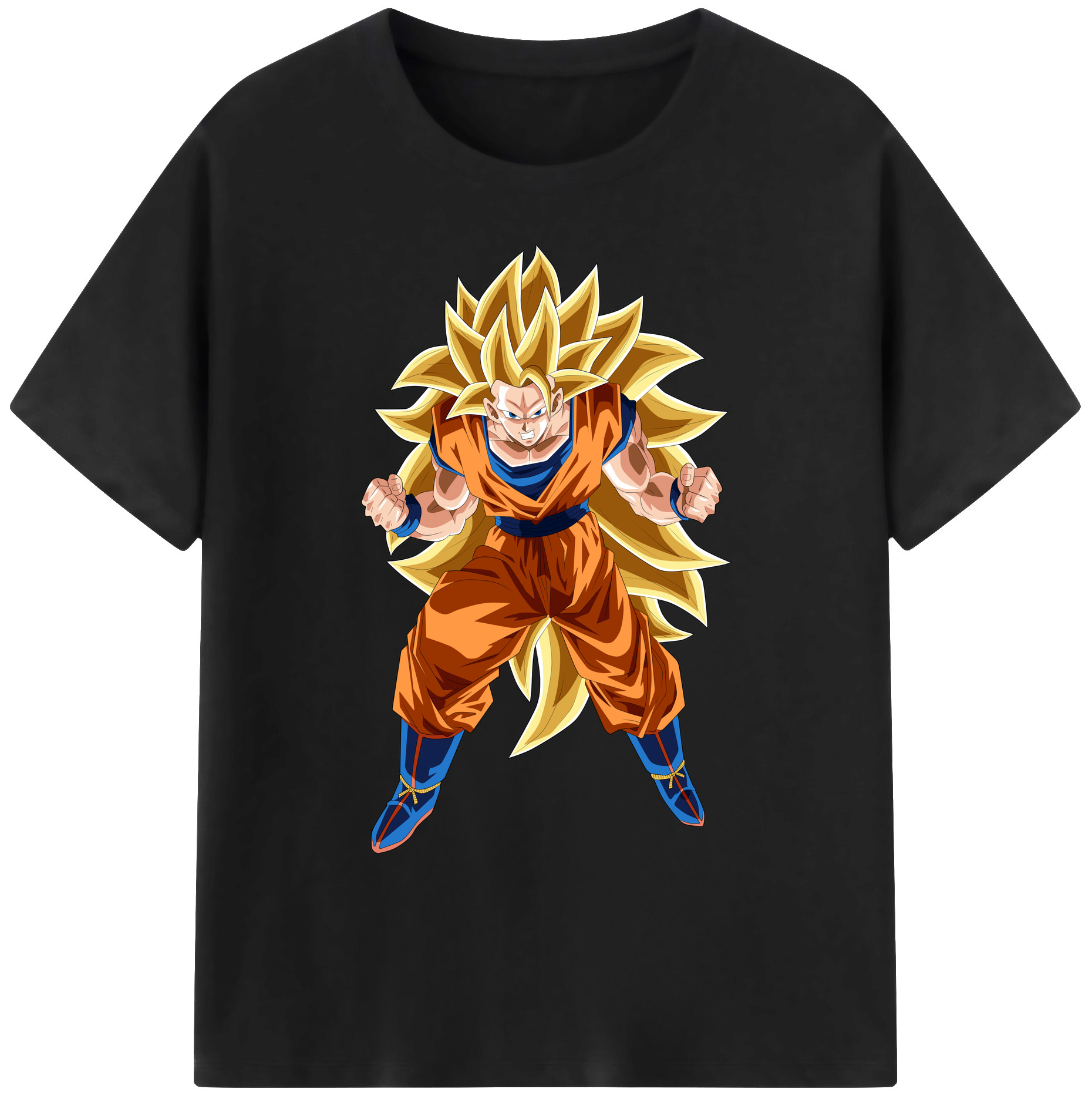 （画像用） ドラゴンボール 孫悟空（そん ごくう）Son Goku カカロット DRAGON BALL Kakarotto 綿100％ メンズ半袖Tシャツ｜肌触りやわらか＆通気性