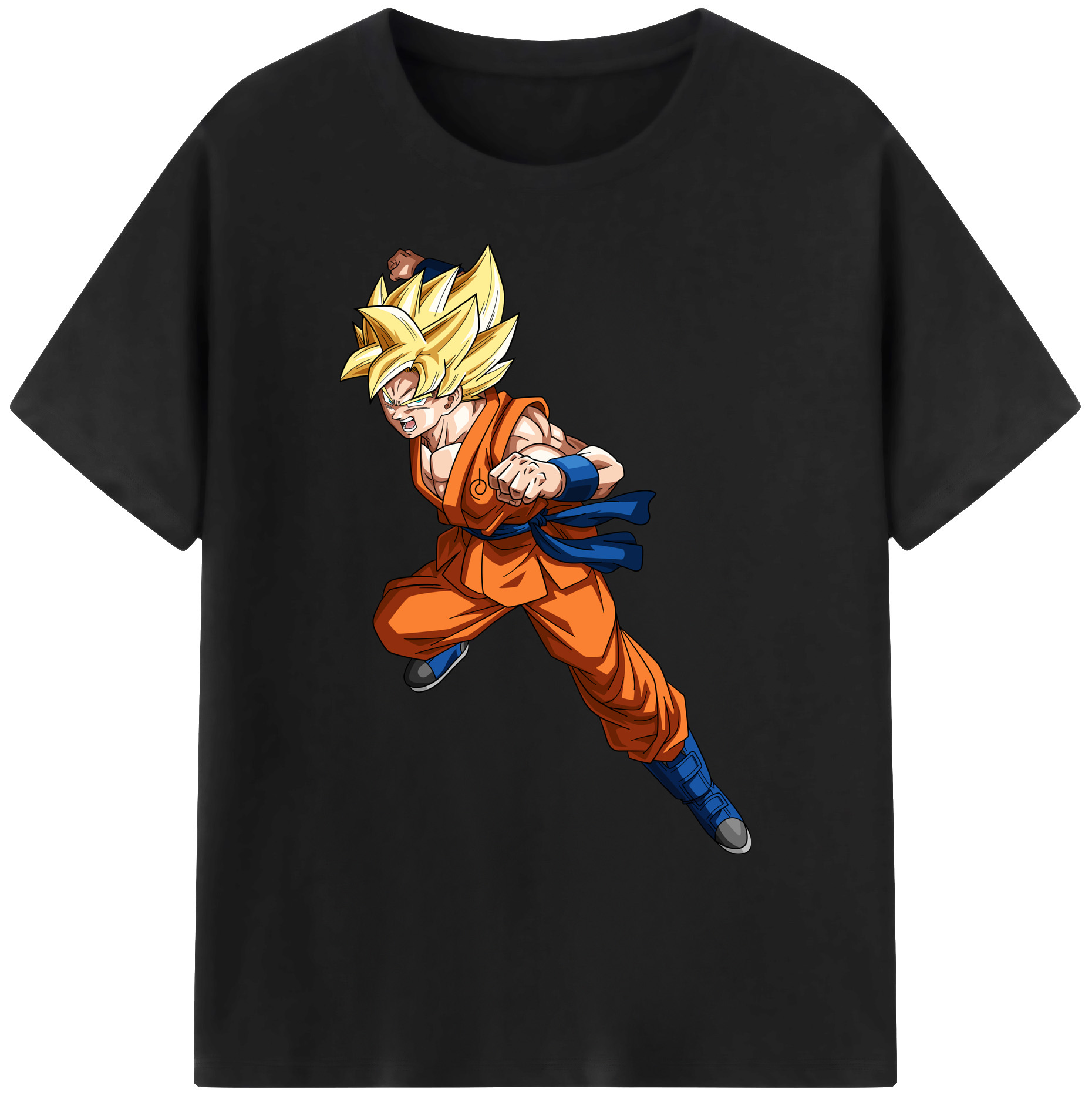 （画像用） ドラゴンボール 孫悟空（そん ごくう）Son Goku カカロット DRAGON BALL Kakarotto 綿100％ メンズ半袖Tシャツ｜肌触りやわらか＆通気性
