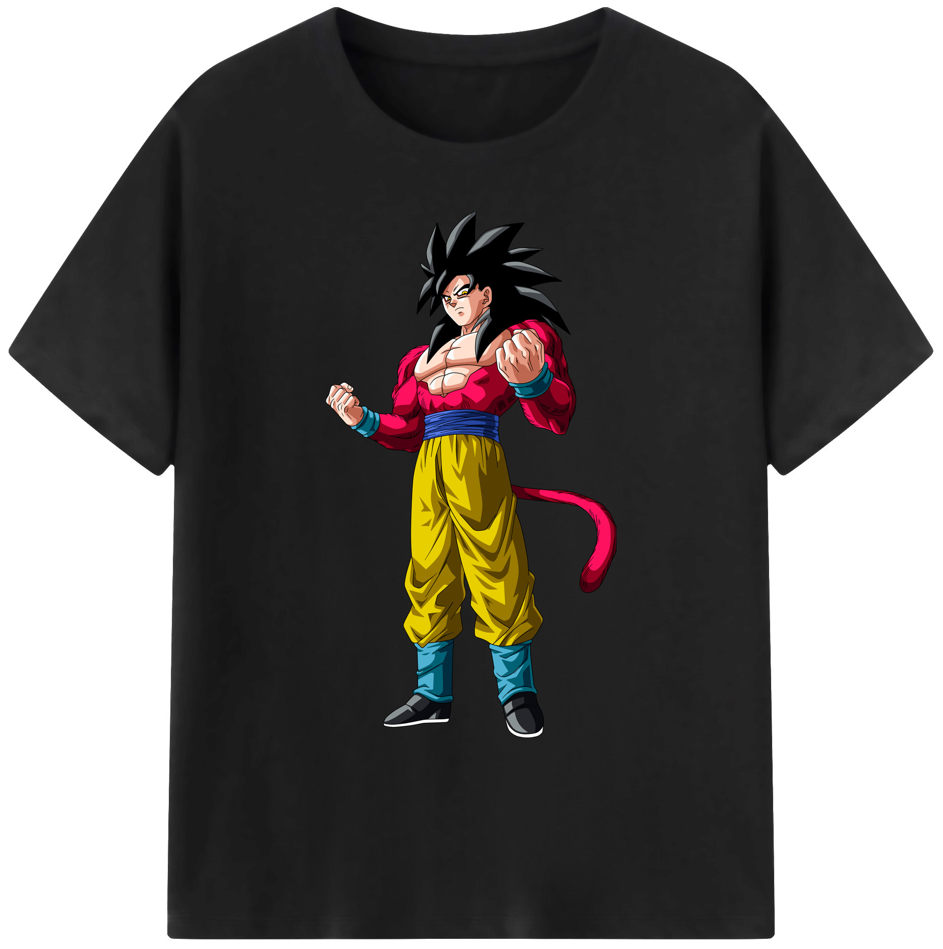 （画像用） ドラゴンボール 孫悟空（そん ごくう）Son Goku カカロット DRAGON BALL Kakarotto 綿100％ メンズ半袖Tシャツ｜肌触りやわらか＆通気性