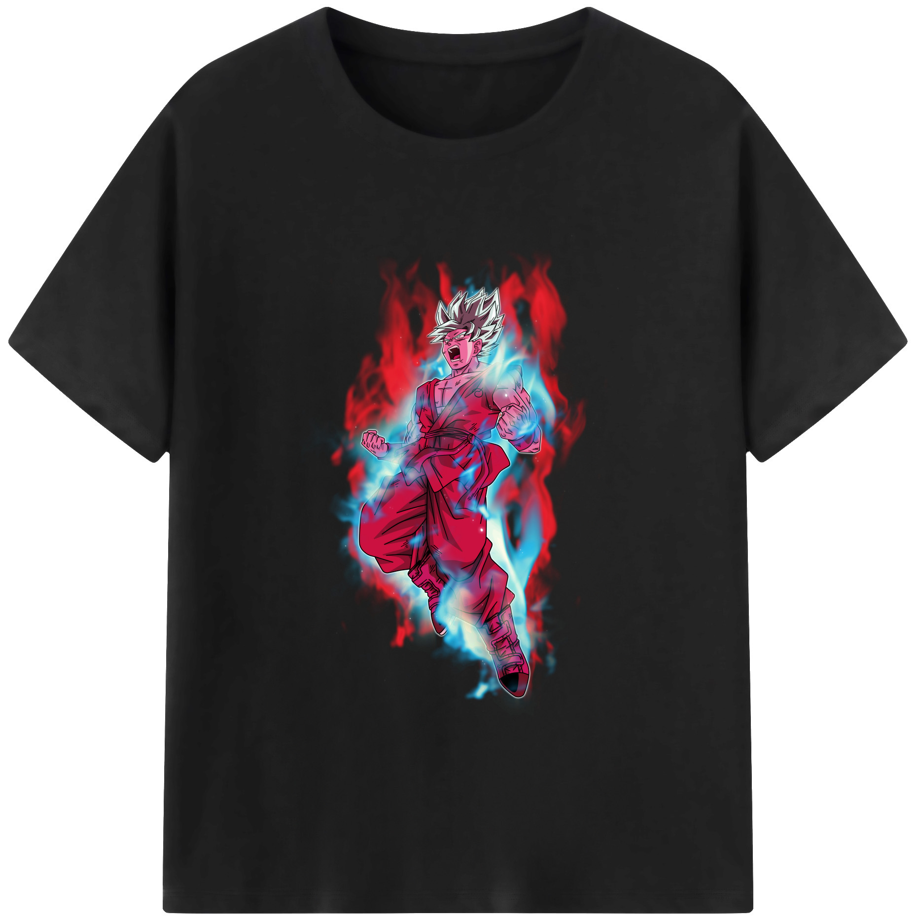 （画像用） ドラゴンボール 孫悟空（そん ごくう）Son Goku カカロット DRAGON BALL Kakarotto 綿100％ メンズ半袖Tシャツ｜肌触りやわらか＆通気性