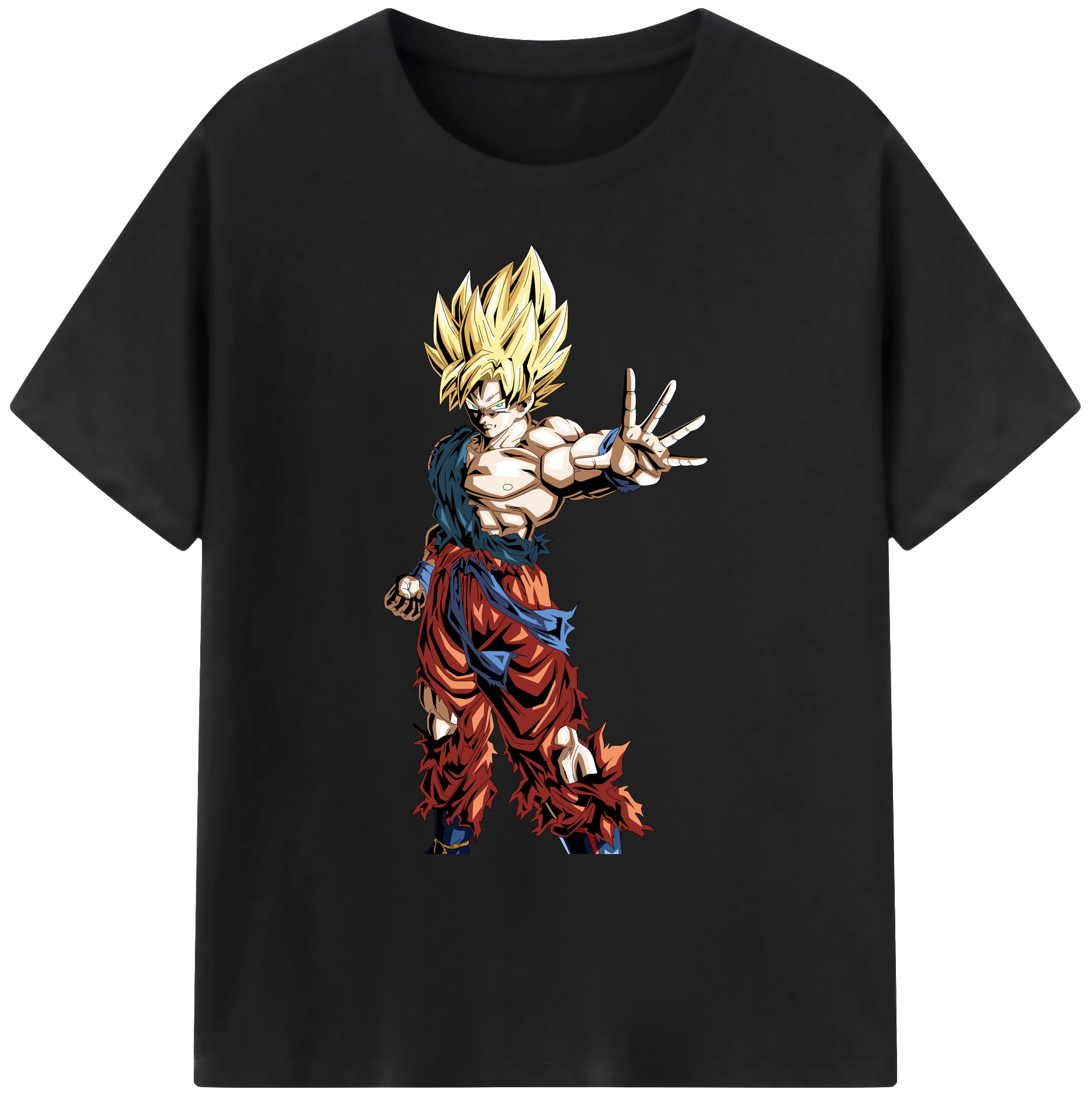 （画像用） ドラゴンボール 孫悟空（そん ごくう）Son Goku カカロット DRAGON BALL Kakarotto 綿100％ メンズ半袖Tシャツ｜肌触りやわらか＆通気性