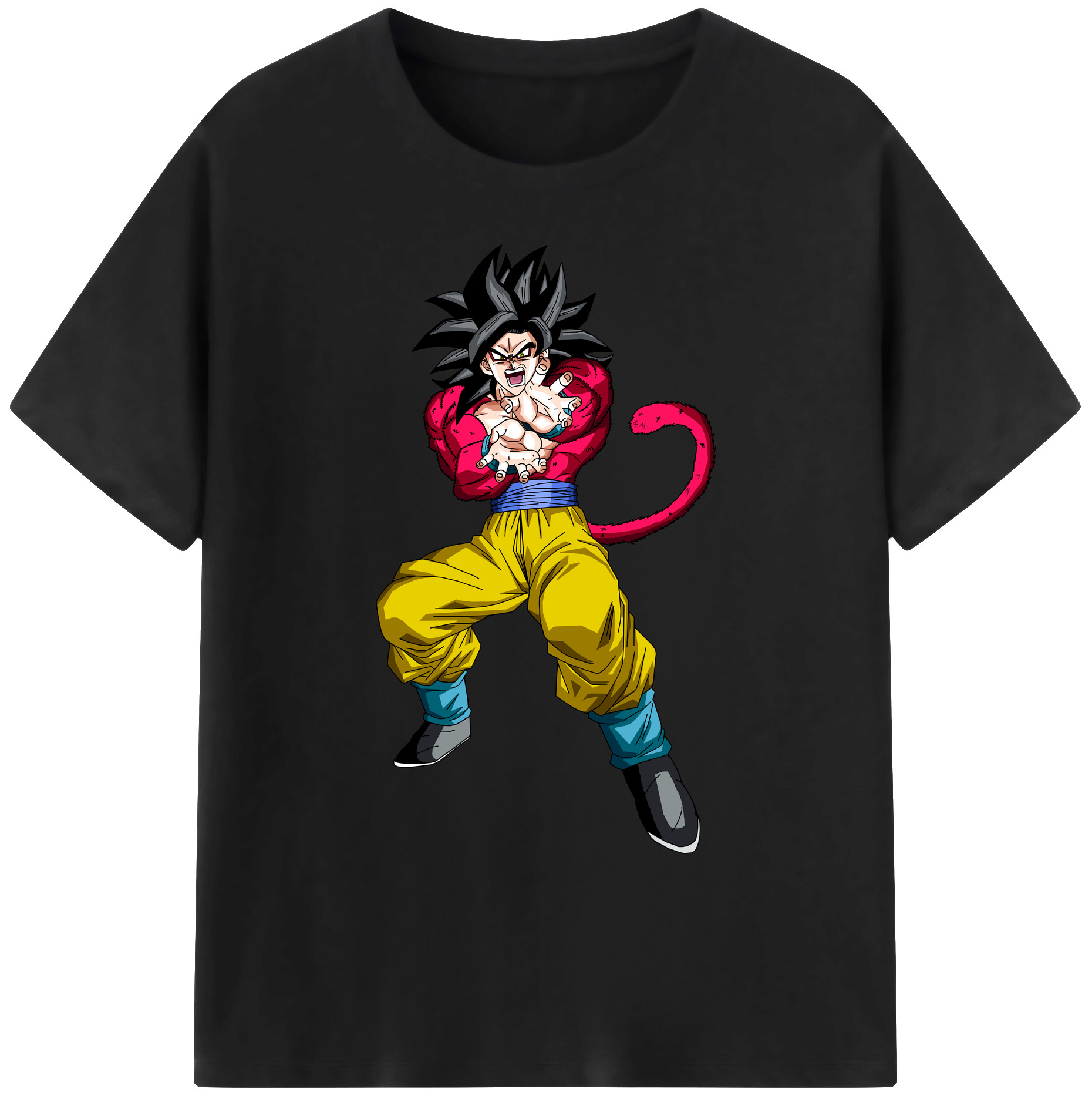 （画像用） ドラゴンボール 孫悟空（そん ごくう）Son Goku カカロット DRAGON BALL Kakarotto 綿100％ メンズ半袖Tシャツ｜肌触りやわらか＆通気性