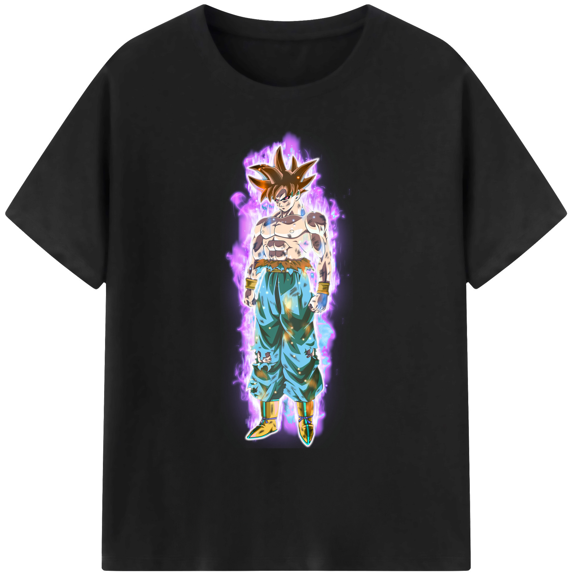 （画像用） ドラゴンボール 孫悟空（そん ごくう）Son Goku カカロット DRAGON BALL Kakarotto 綿100％ メンズ半袖Tシャツ｜肌触りやわらか＆通気性