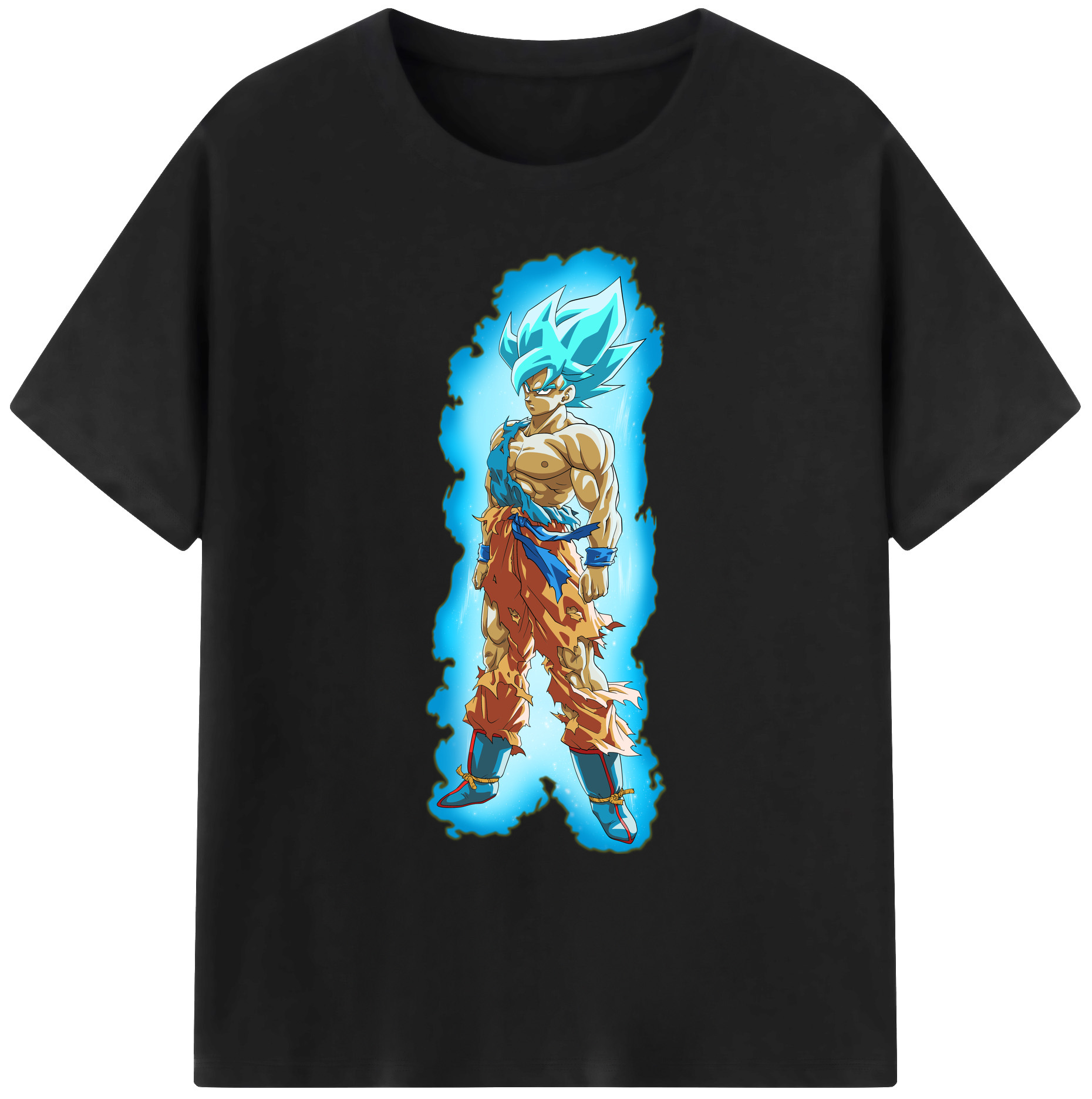 （画像用） ドラゴンボール 孫悟空（そん ごくう）Son Goku カカロット DRAGON BALL Kakarotto 綿100％ メンズ半袖Tシャツ｜肌触りやわらか＆通気性