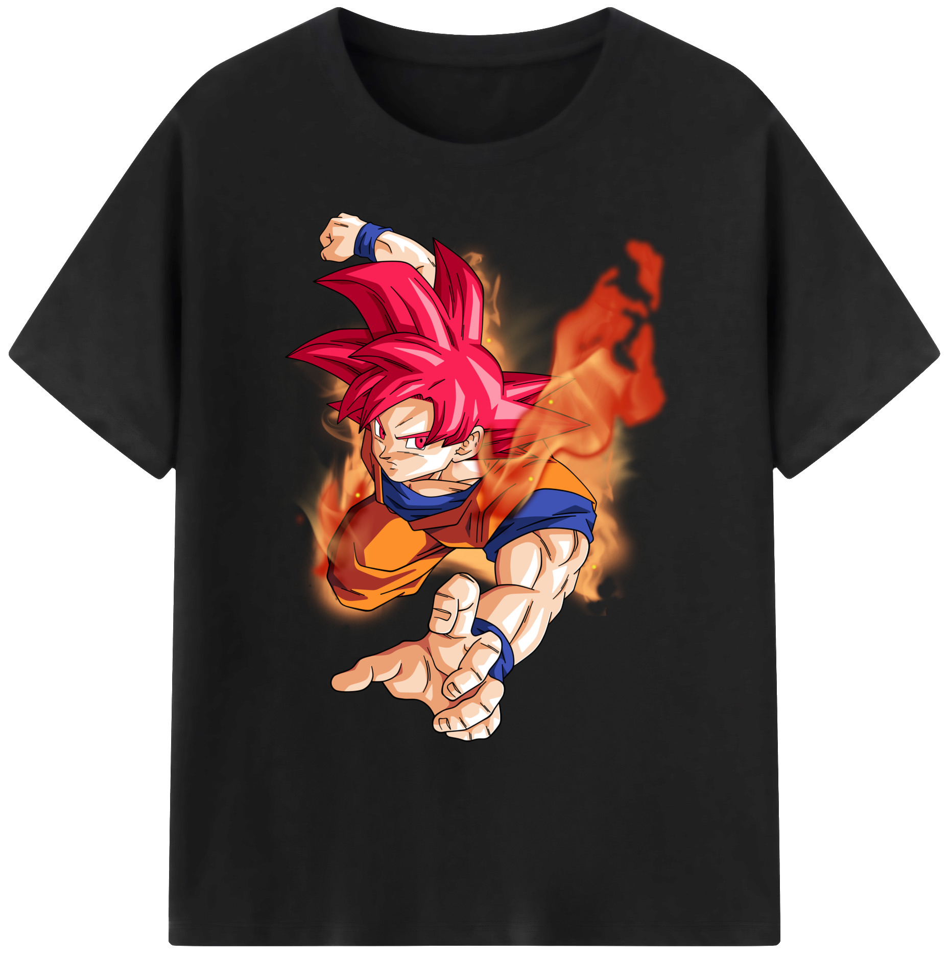 （画像用） ドラゴンボール 孫悟空（そん ごくう）Son Goku カカロット DRAGON BALL Kakarotto 綿100％ メンズ半袖Tシャツ｜肌触りやわらか＆通気性