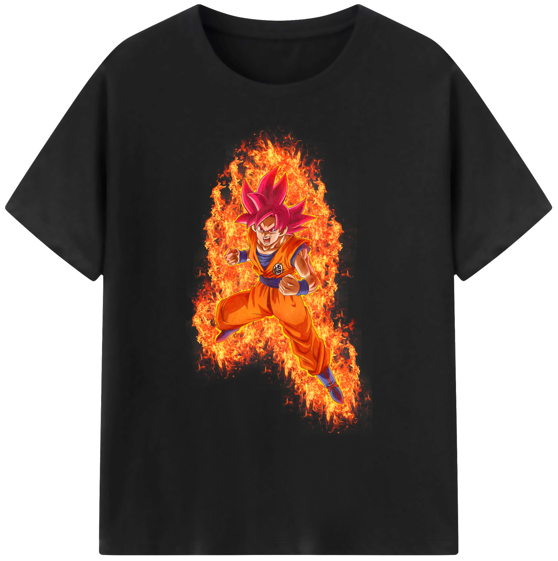 （画像用） ドラゴンボール 孫悟空（そん ごくう）Son Goku カカロット DRAGON BALL Kakarotto 綿100％ メンズ半袖Tシャツ｜肌触りやわらか＆通気性