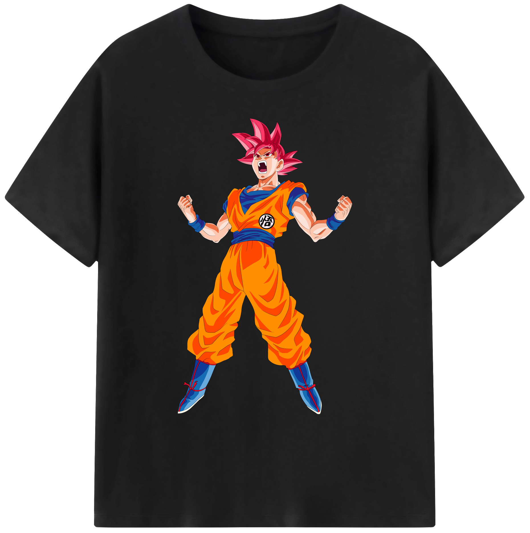 （画像用） ドラゴンボール 孫悟空（そん ごくう）Son Goku カカロット DRAGON BALL Kakarotto 綿100％ メンズ半袖Tシャツ｜肌触りやわらか＆通気性
