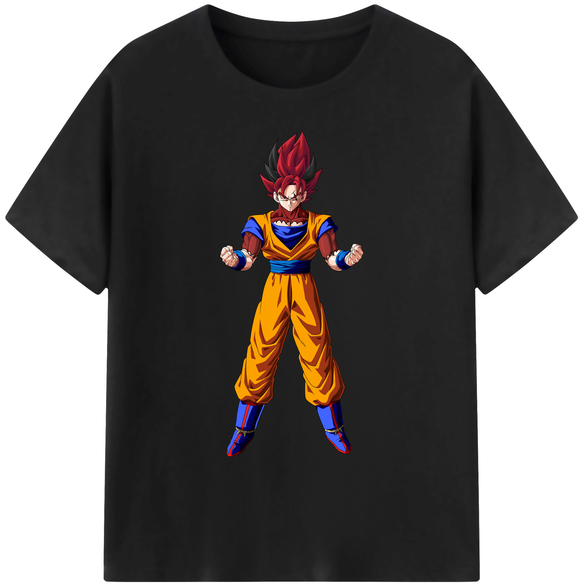 （画像用） ドラゴンボール 孫悟空（そん ごくう）Son Goku カカロット DRAGON BALL Kakarotto 綿100％ メンズ半袖Tシャツ｜肌触りやわらか＆通気性